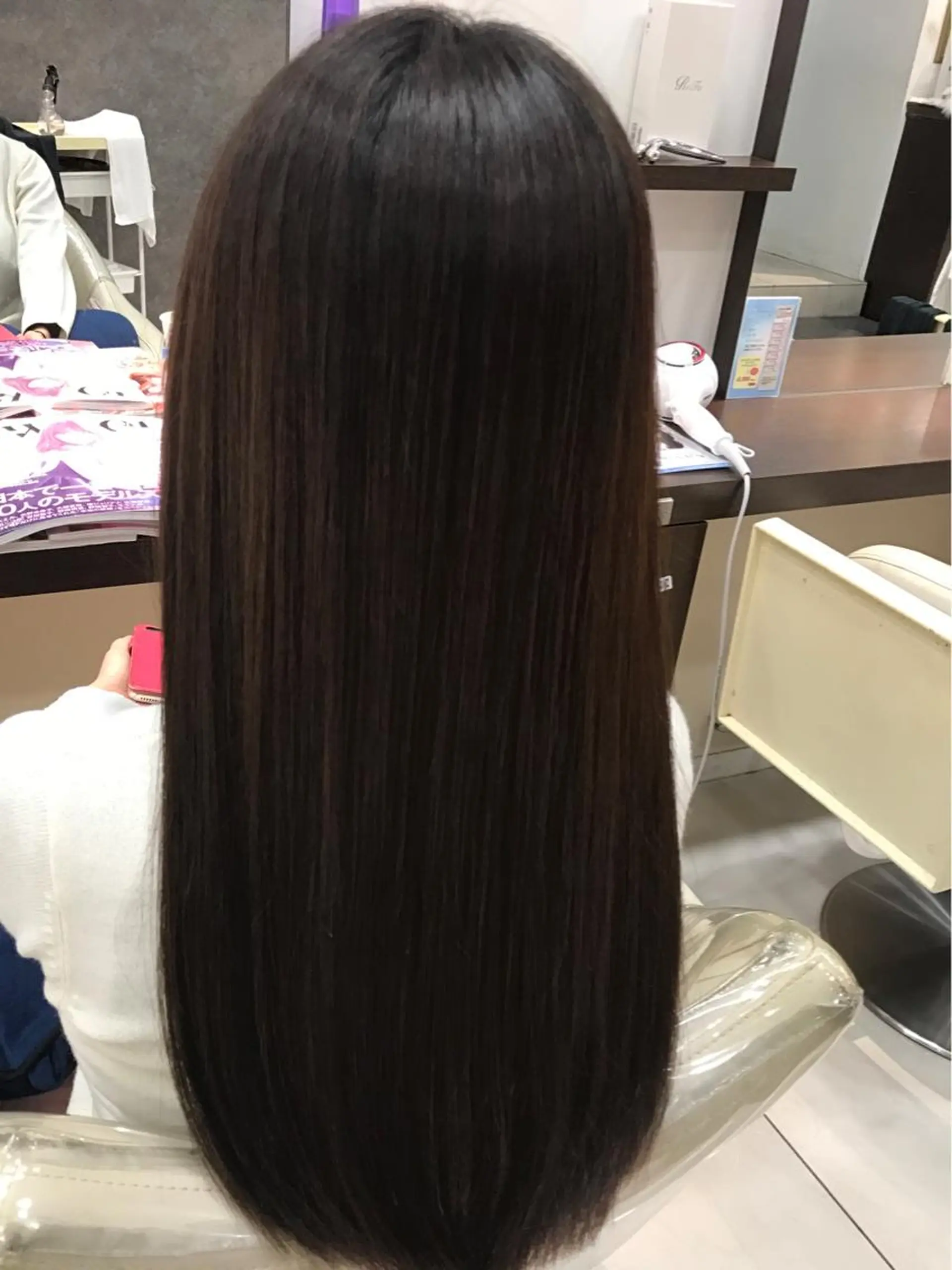 ロング 縮毛矯正/髪質改善 継続する美髪のヘアスタイル