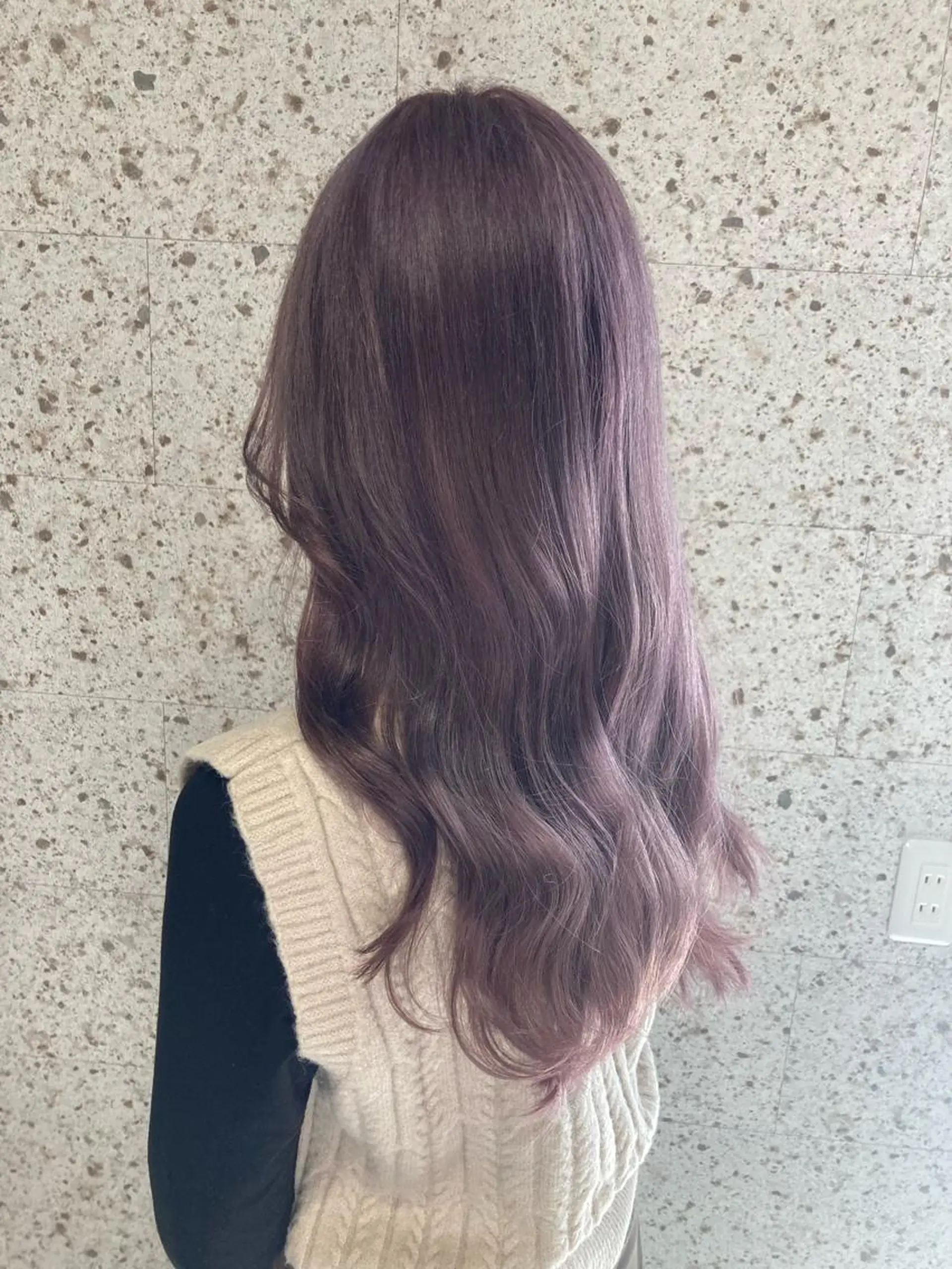 セミロング カラー 髪質改善.縮毛矯正 ×韓国ヘアyukiのヘアスタイル