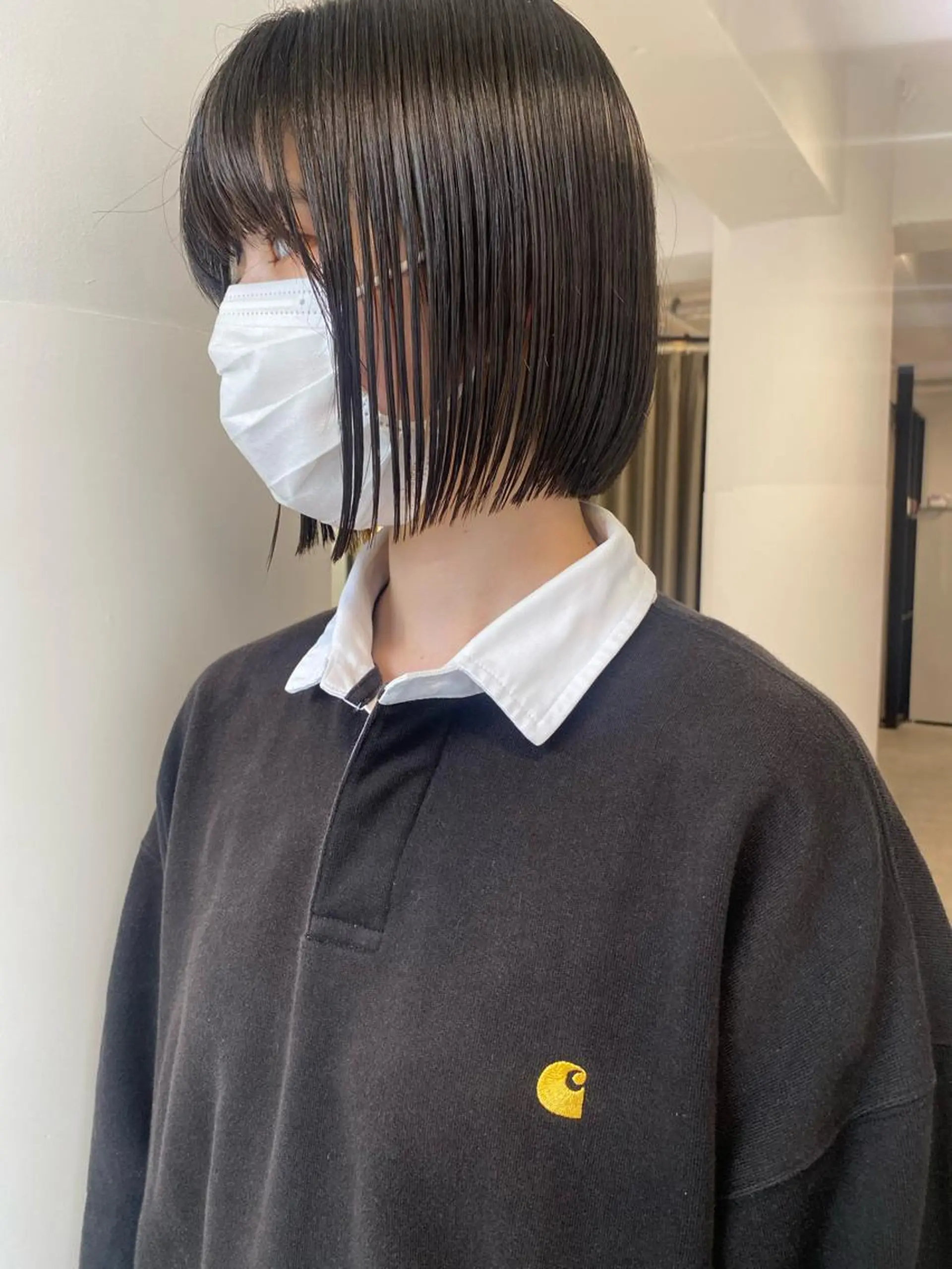 ショート カラー カット ヘアカラー トリートメント センターパート/ 暖色カラーayuのヘアスタイル