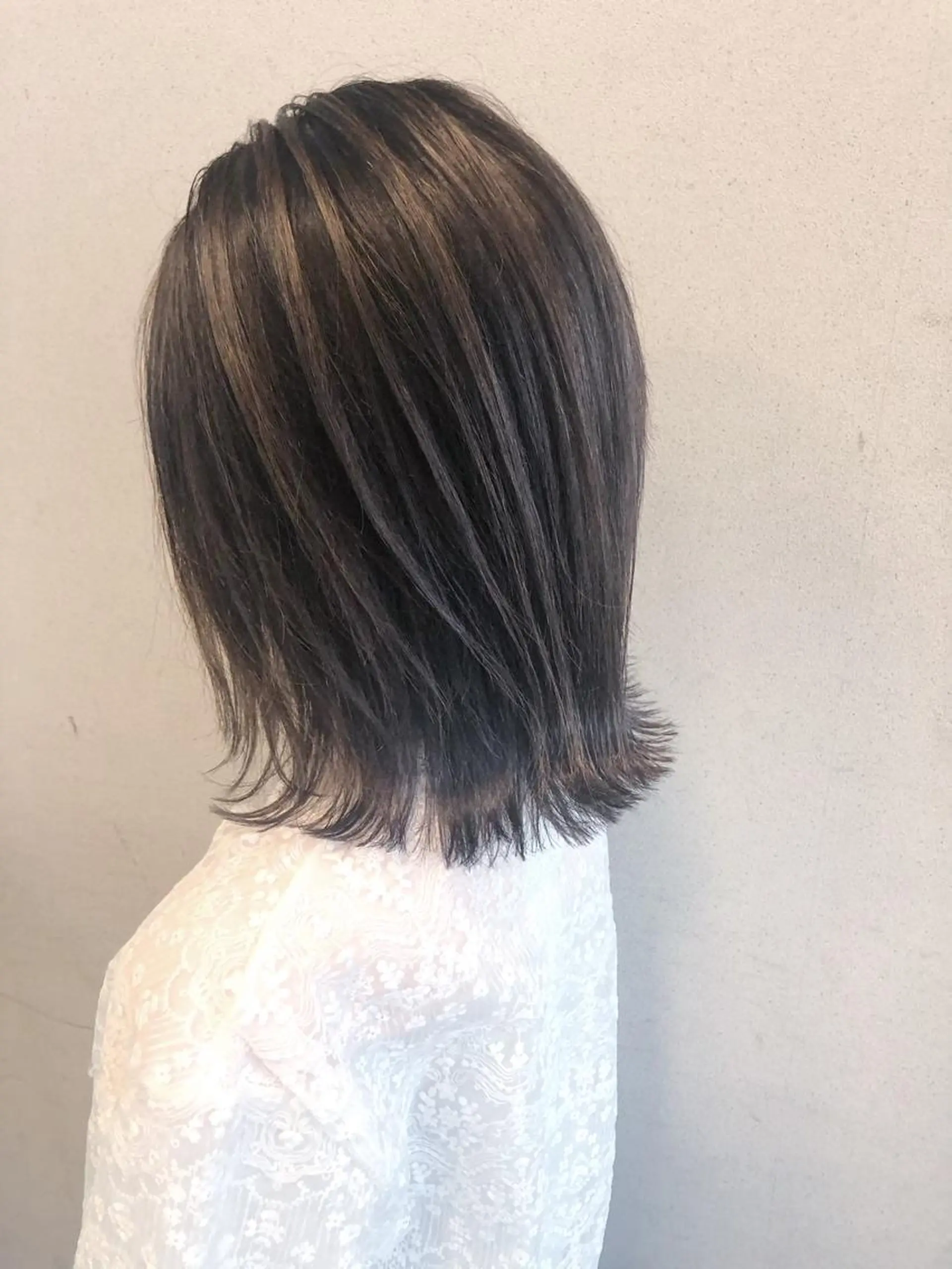 ミディアム カラー ハイトーンカラー ケアブリーチ /髪質 改善/古橋圭史郎のヘアスタイル