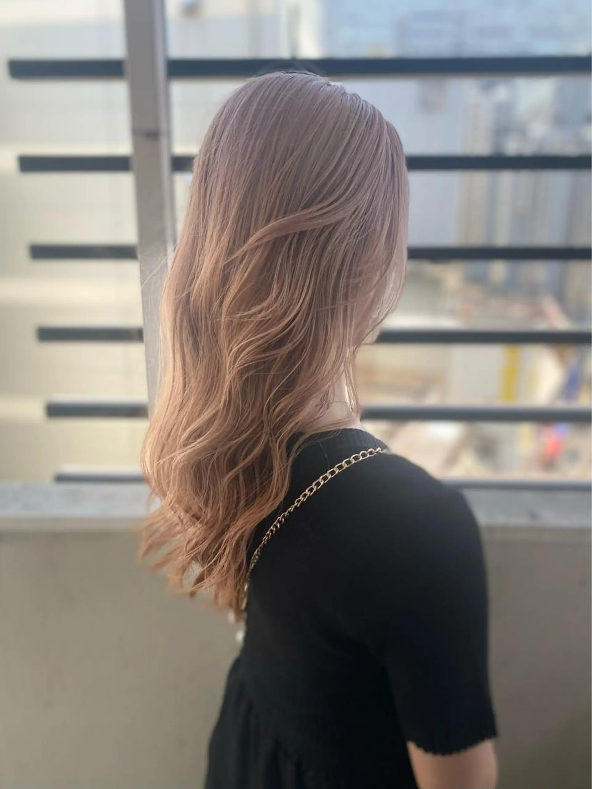 セミロング カット ヘアカラー パーマ/レイヤー 🐯ヒョウガ🐯のヘアスタイル