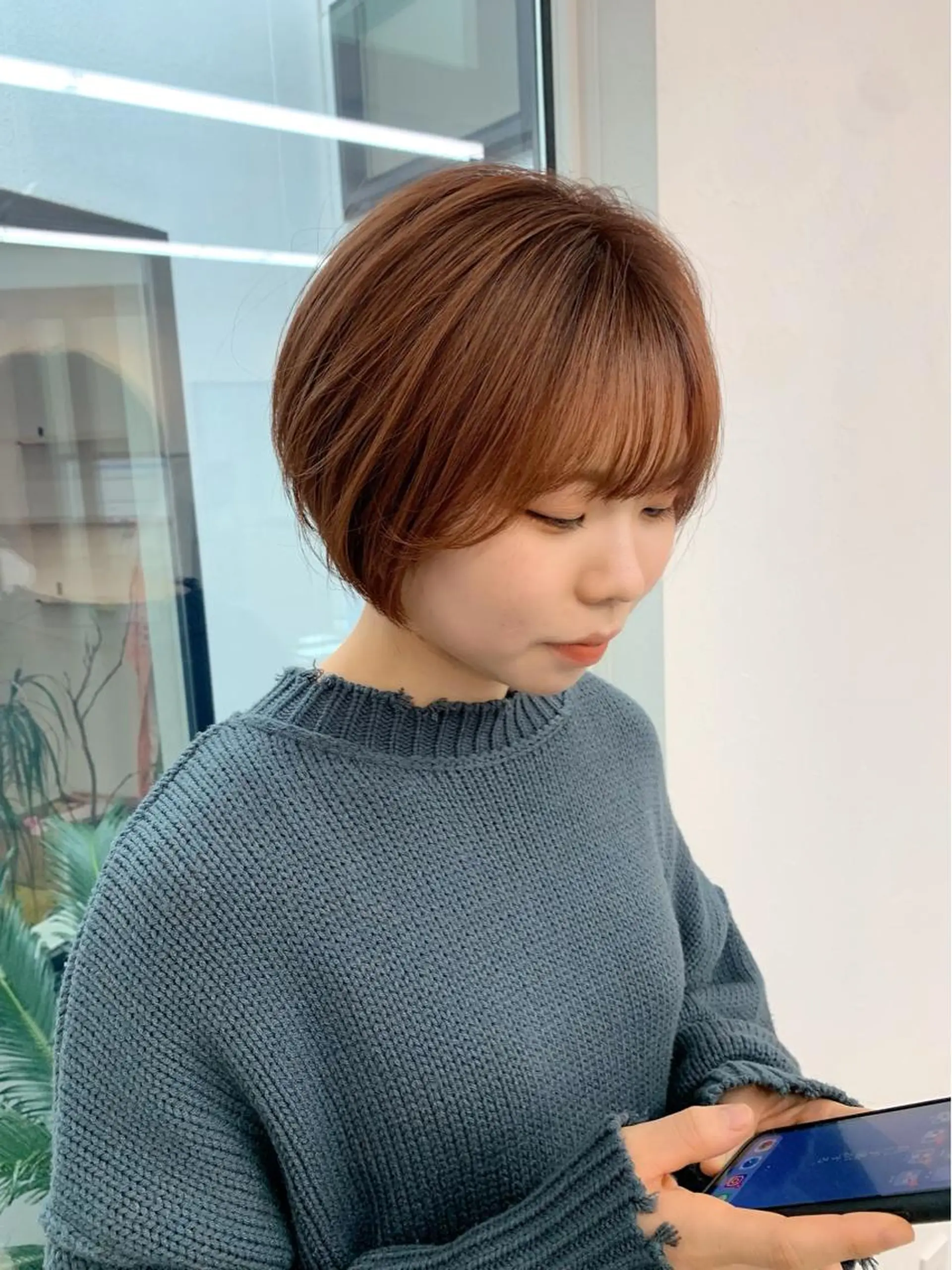 ショート オレンジブラウン ショートヘア kitagawa mayuのヘアスタイル