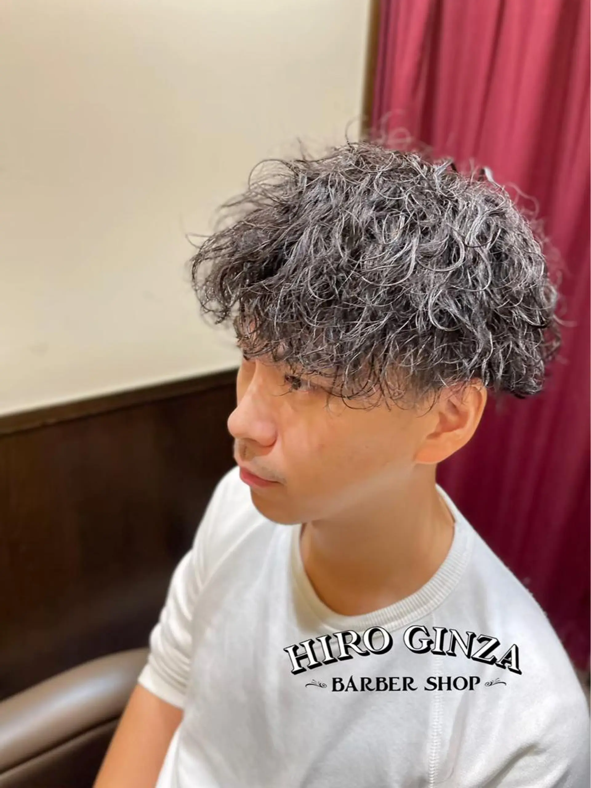 ショート メンズ メンズパーマ blazeman barbershop 新宿店所属・猪井 明のヘアスタイル