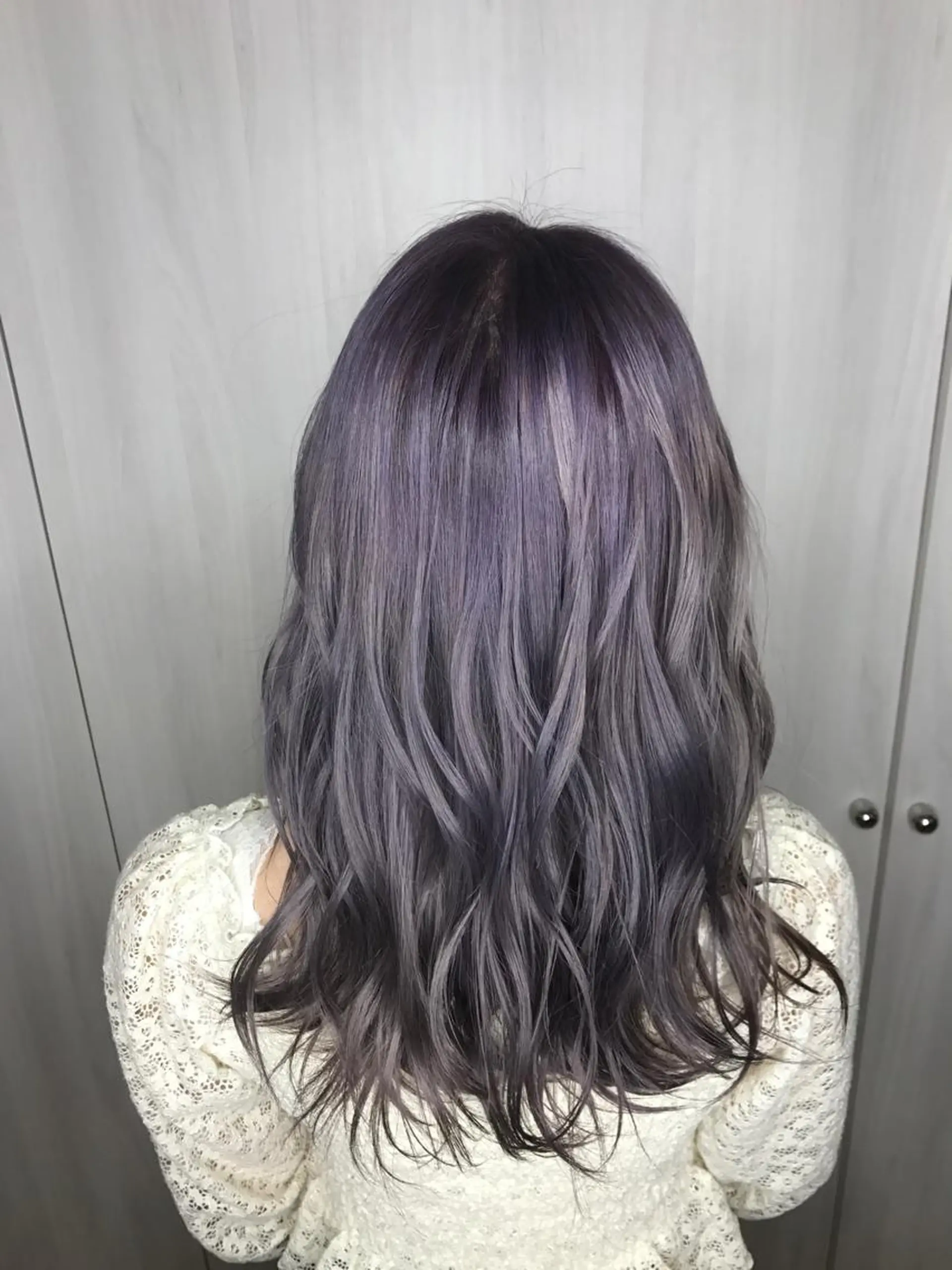 ミディアム カラー ヘアアレンジ パープルカラー replica上大岡所属・松井 敬太郎のヘアスタイル