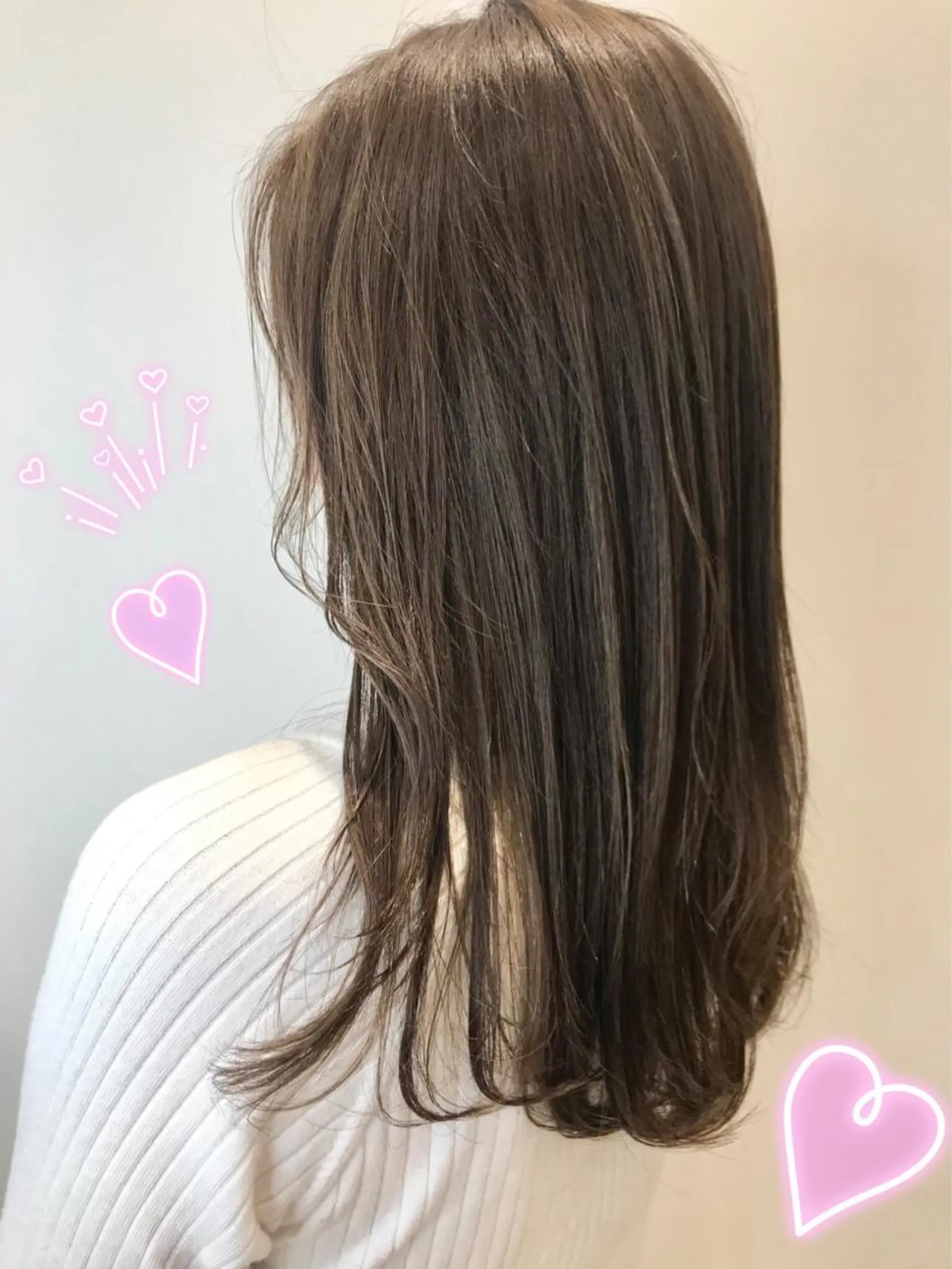 カラー ベージュカラー ミルクティーベージュ 新宿駅近♡個室 ♡関口三都季🌜のヘアスタイル