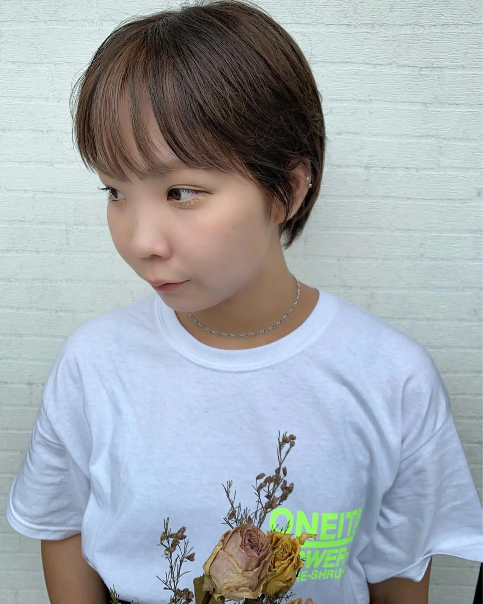 ショート カラー 立川 奈那子のヘアスタイル