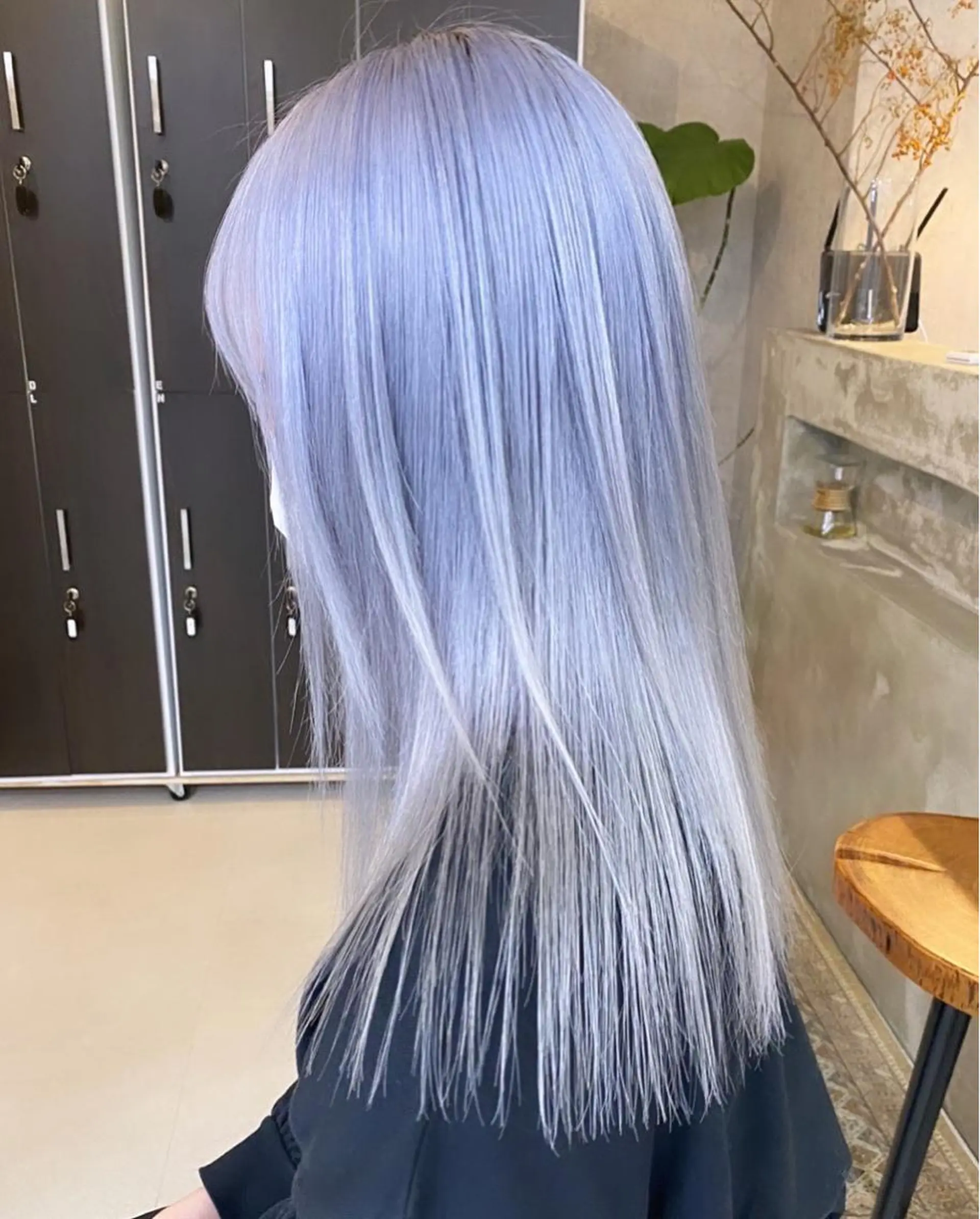 カラー ブロンド ブルーカラー シルバー 藤田 清志のヘアスタイル