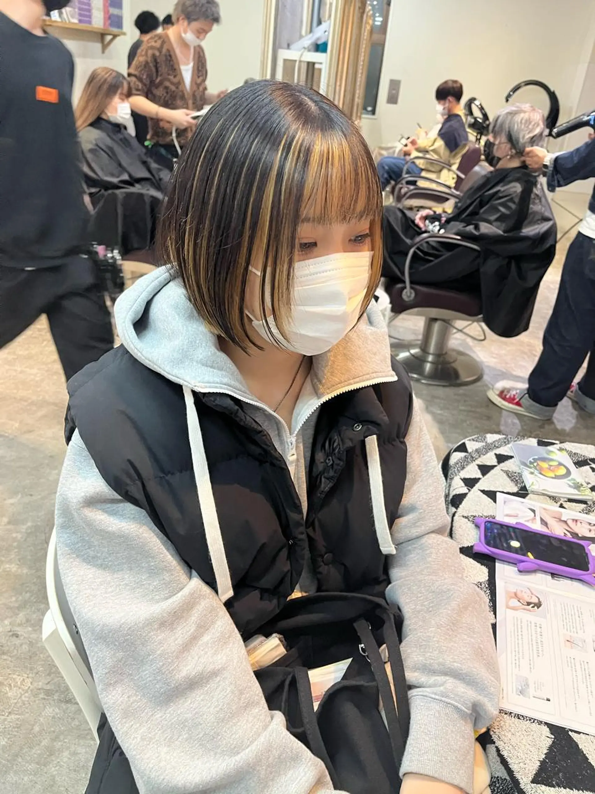 ショート カラー インナーカラー 縮毛矯正 🥇メンズパーマ /縮毛矯正/木村神心のヘアスタイル