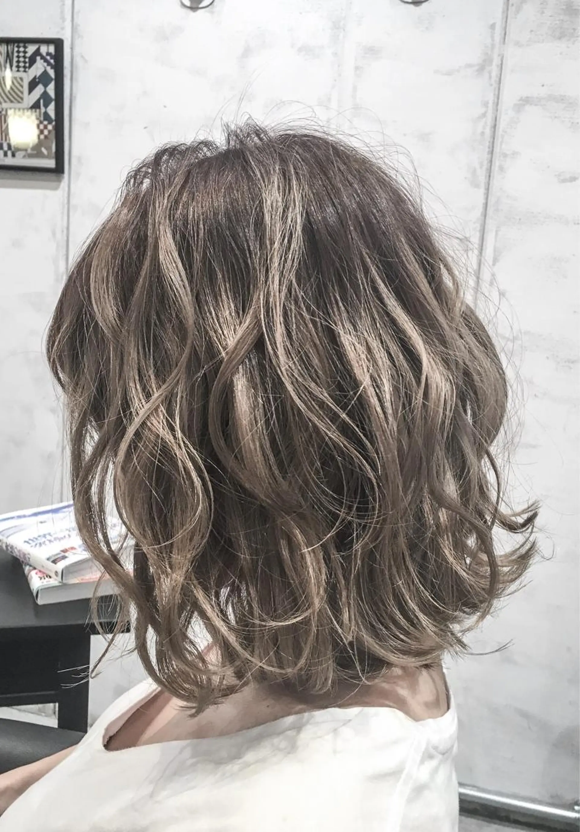 ミディアム レイヤー/髪質改善 /山永圭介のヘアスタイル