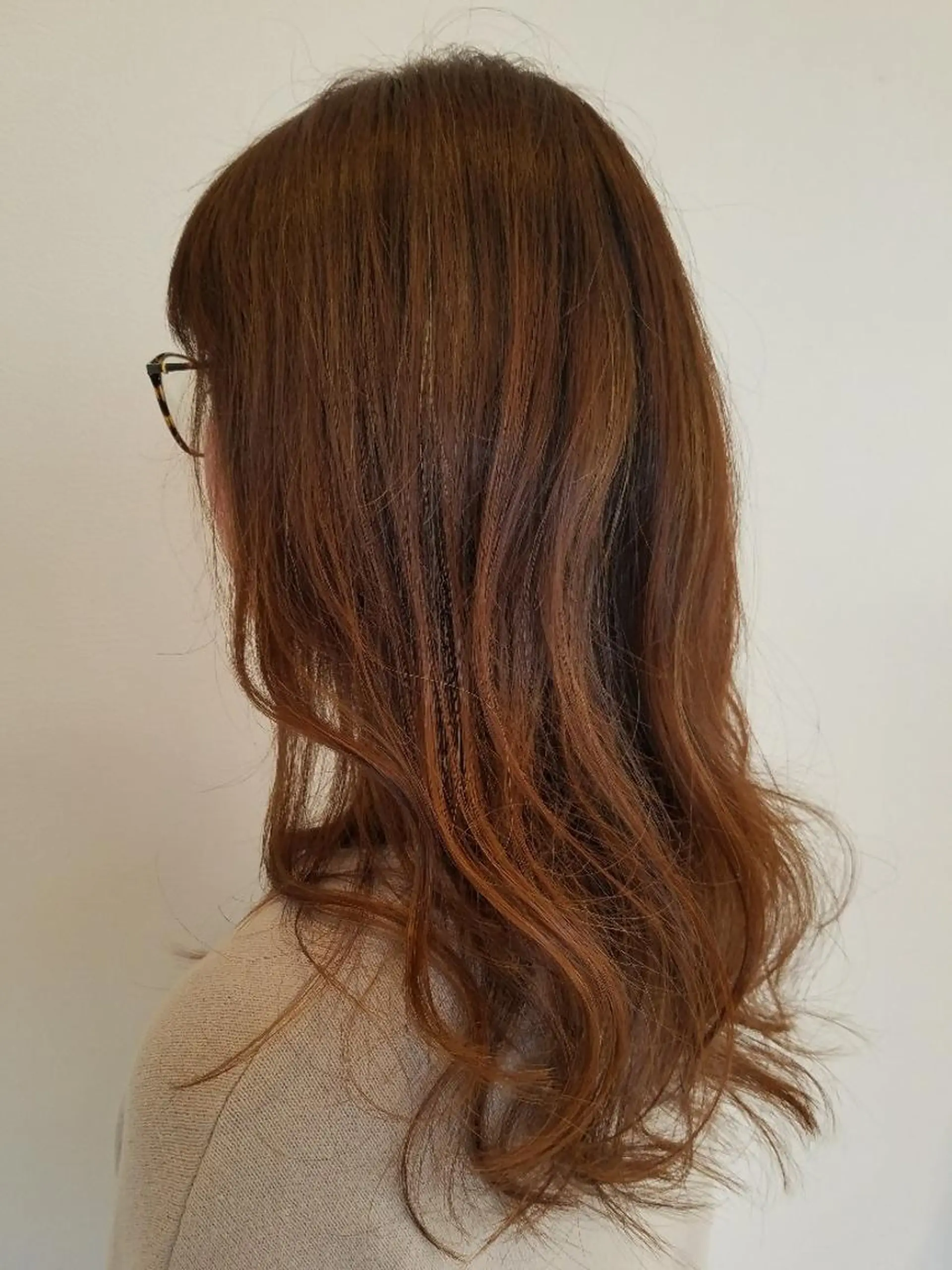 セミロング カラー ベージュカラー 髪質改善/ハイライト 小林秀樹のヘアスタイル