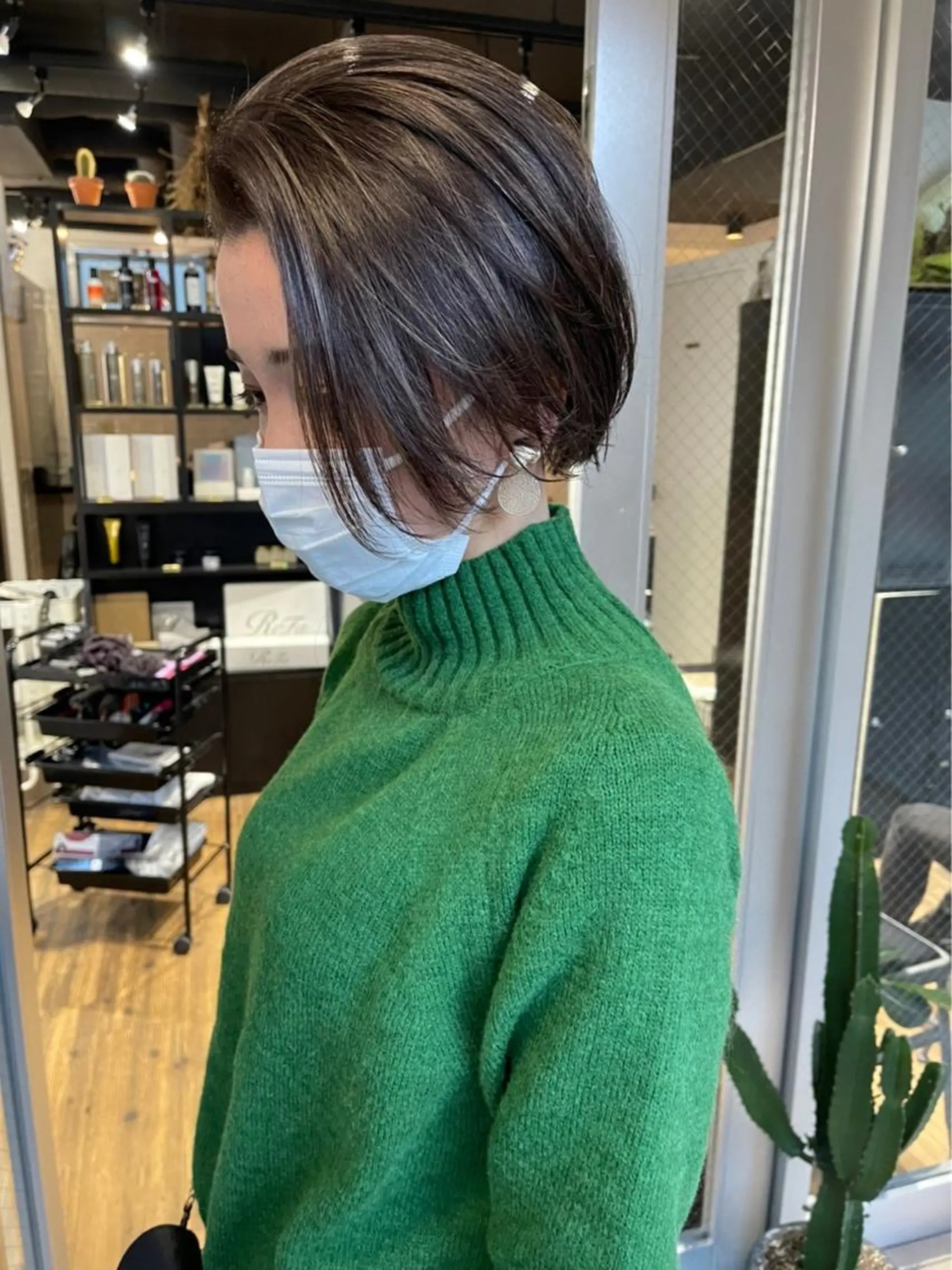 ショート カラー ブリーチ ケアブリーチ デザインカラー ダブルカラー イヤリングカラー カット 縮毛矯正 ARCANAブリーチ ダブルカラー🌟原宿のヘアスタイル