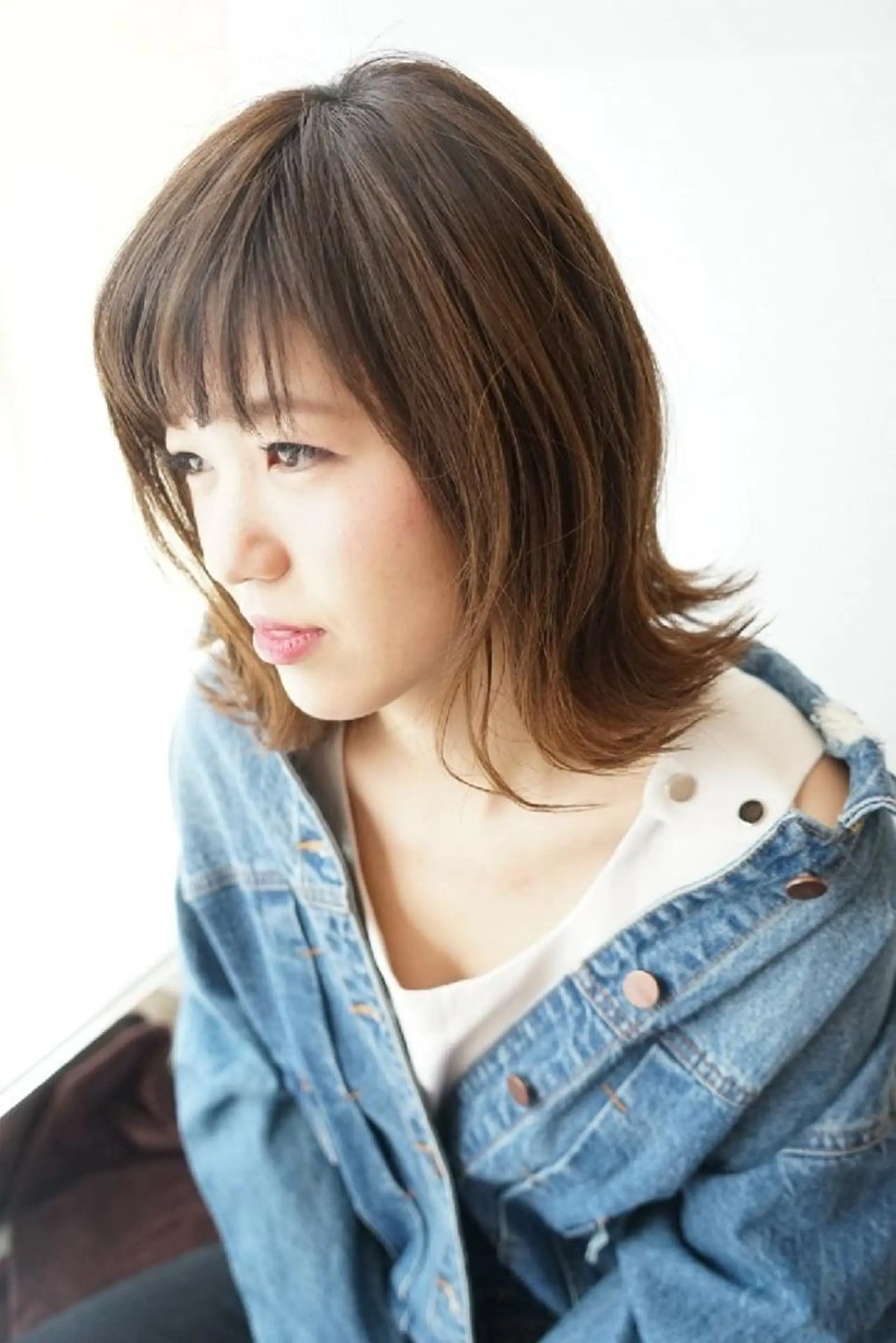 ミディアム ボブ 長めボブ EMANON名古屋所属・美谷添（ミヤゾエ） まどか大人ヘアサロンのヘアスタイル