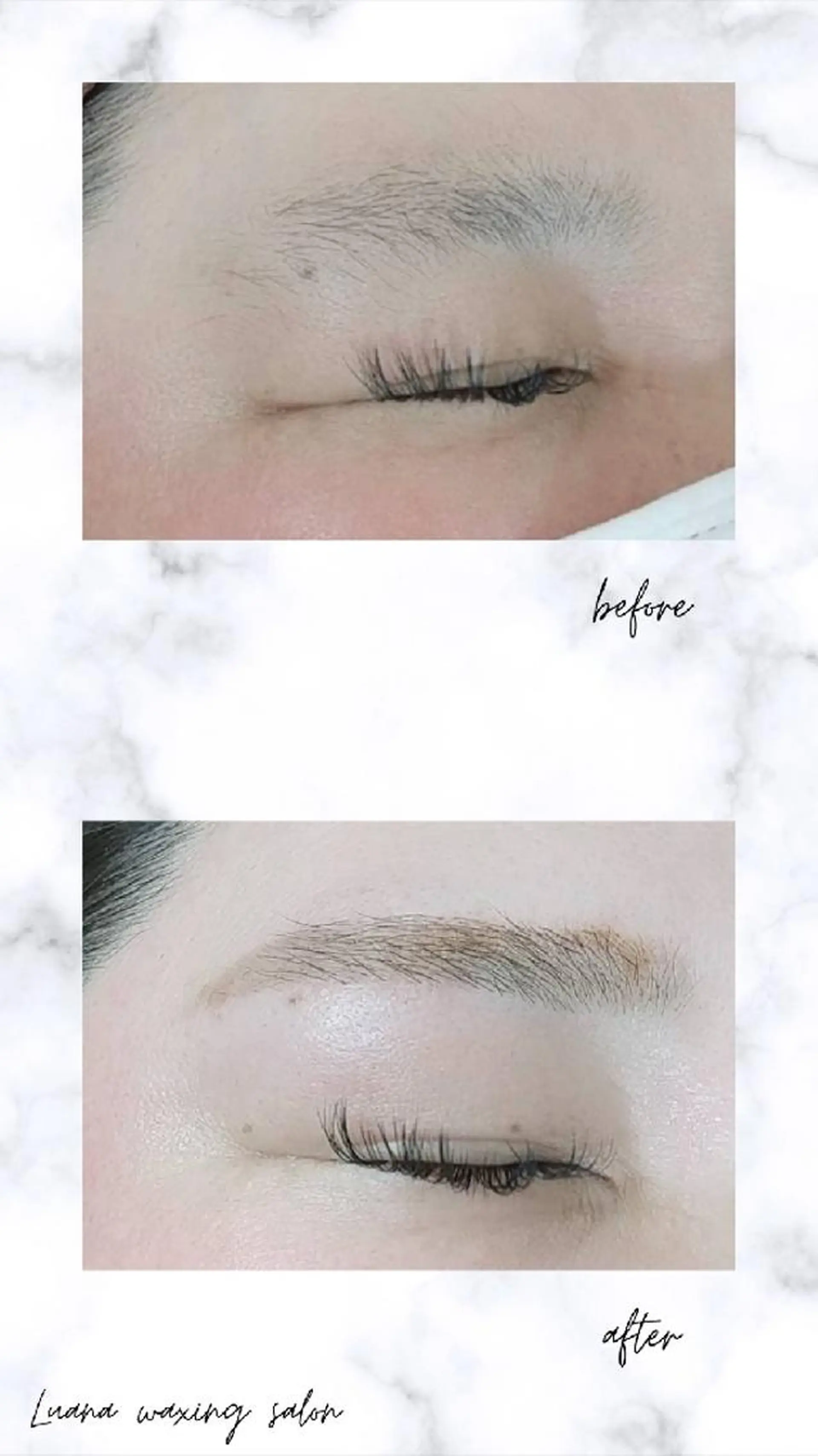 アイブロウ 眉毛ワックス脱毛 Luana wax 🐚根本のエステ・リラクイメージ