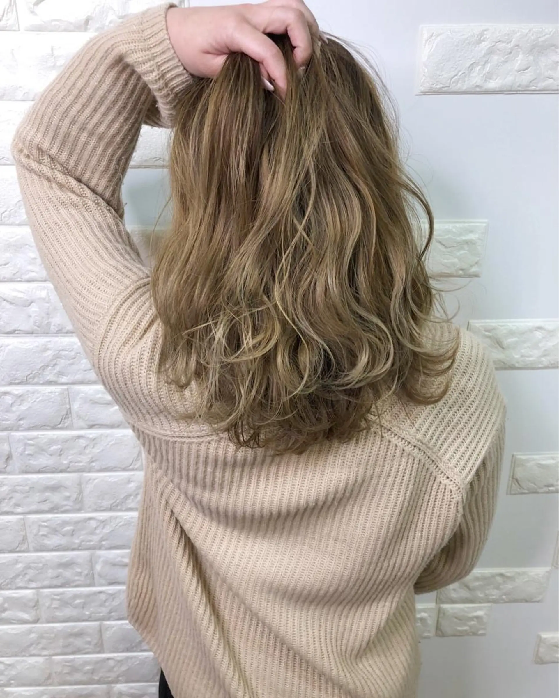 ミディアム カラー ブリーチ 透明感カラー 横浜ブリーチムラ直し ハイトーン/ブリーチのヘアスタイル