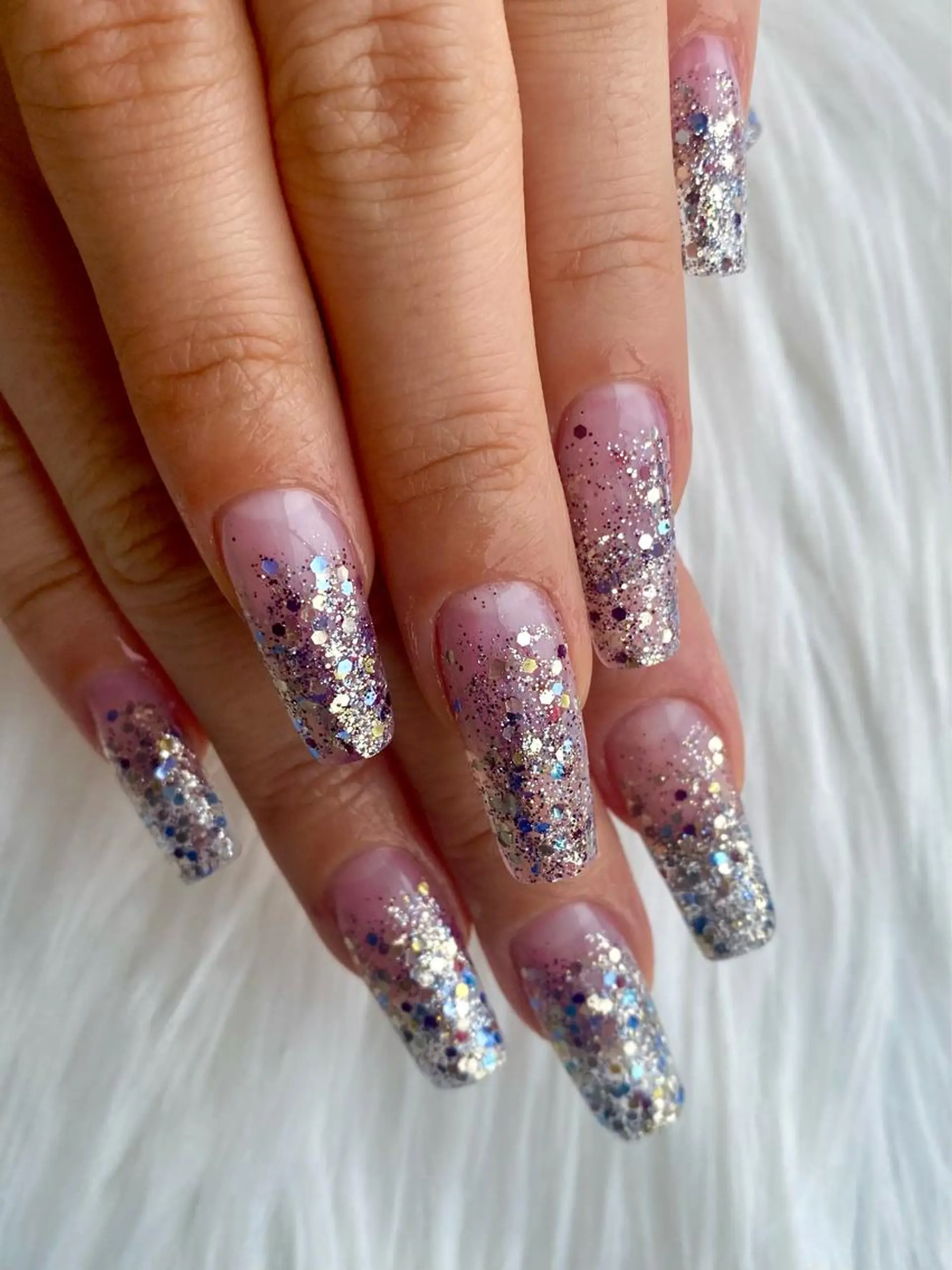 ネイル ラメ(グリッター) ラメグラデーション スカルプネイル Bonny Nailのネイルデザイン