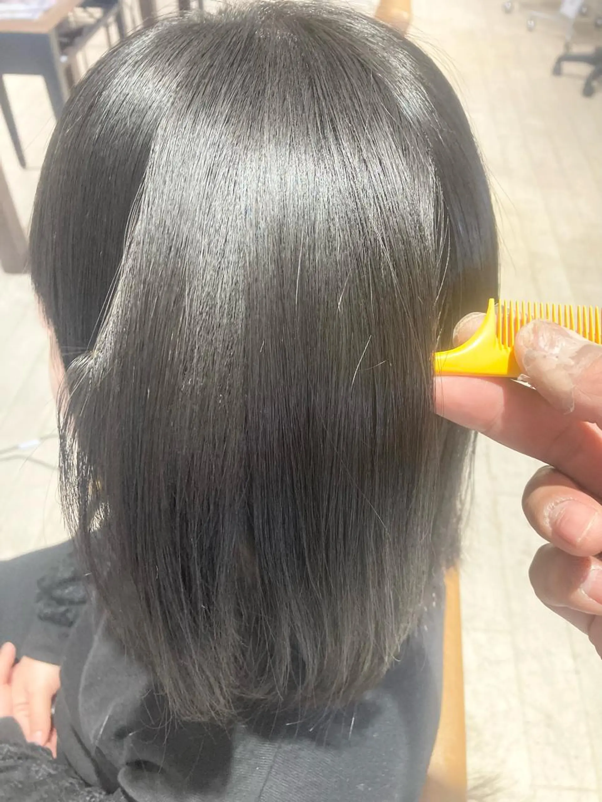 ミディアム パーマ 斉藤 三千夫のヘアスタイル