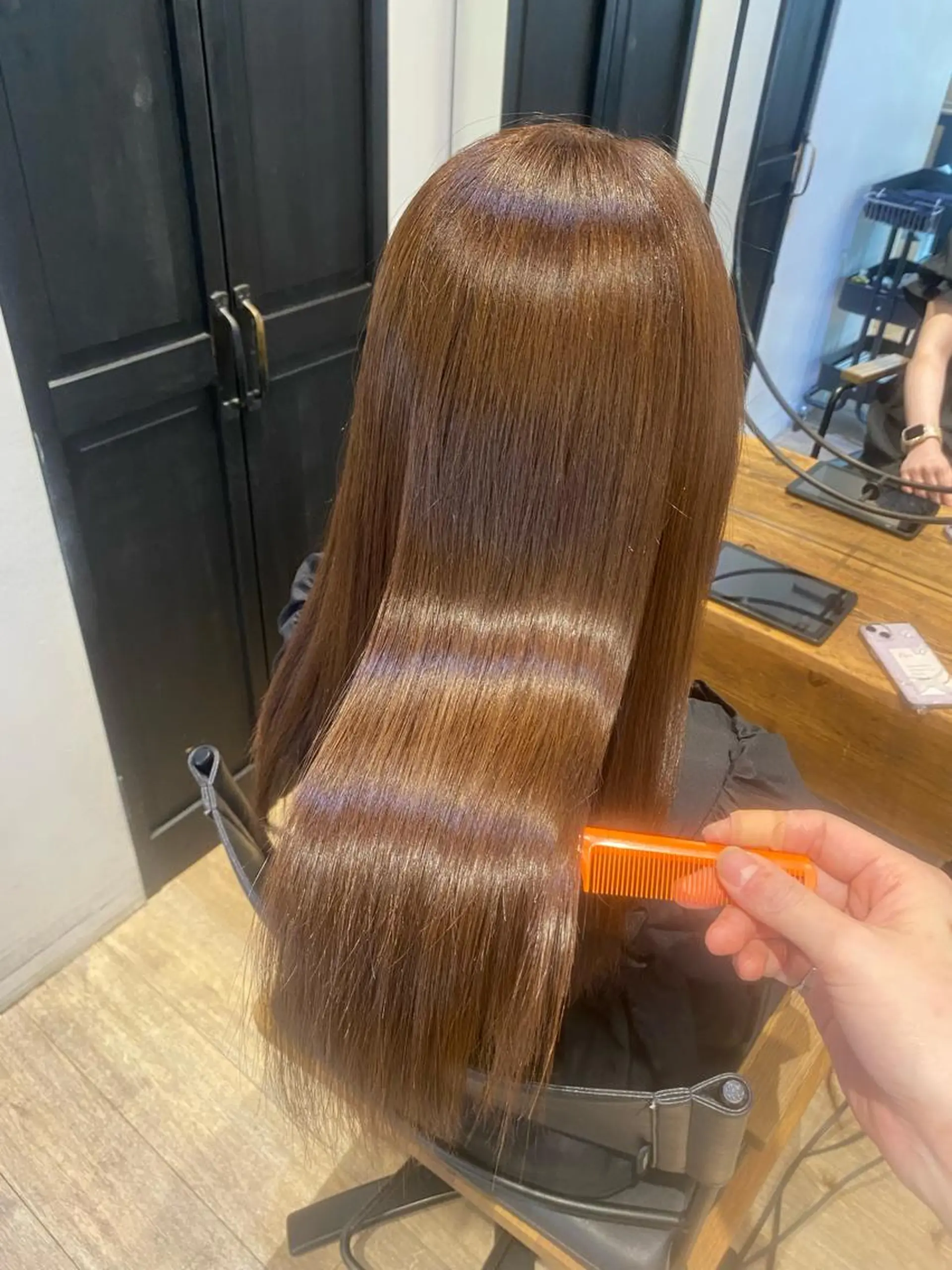 セミロング カット ヘアカラー トリートメント 顔周りcut・ご相談 ＝新宿しずく🇰🇷のヘアスタイル