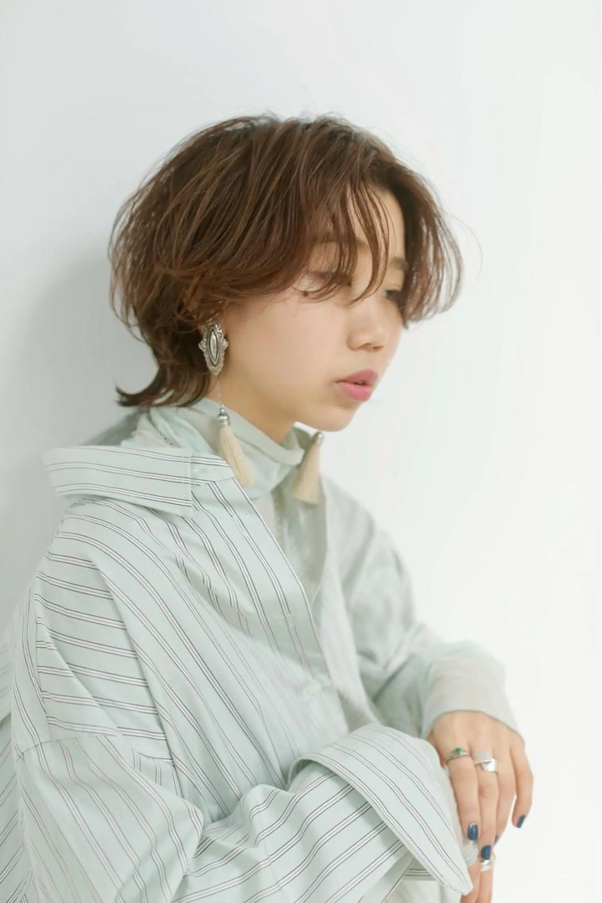 ショート カラー ヘアアレンジ マツエク・マツパ ハイライトカラー ハイライト レイヤーカット ウルフカット カット ヘアカラー トリートメント Kawaguchi Arisaのヘアスタイル