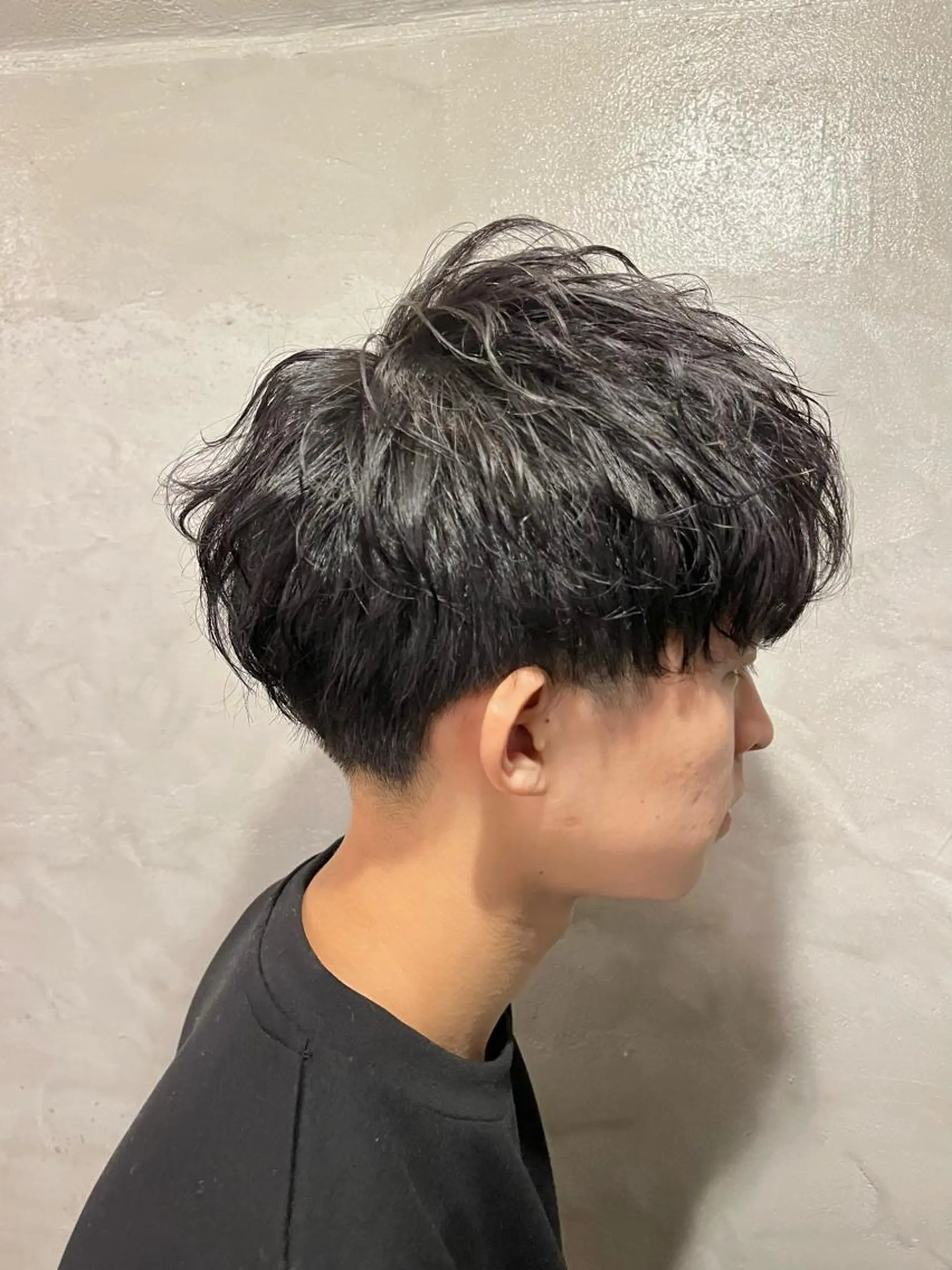メンズ メンズパーマ カット 透明感カラー/ ブリーチ無し/RYOのヘアスタイル