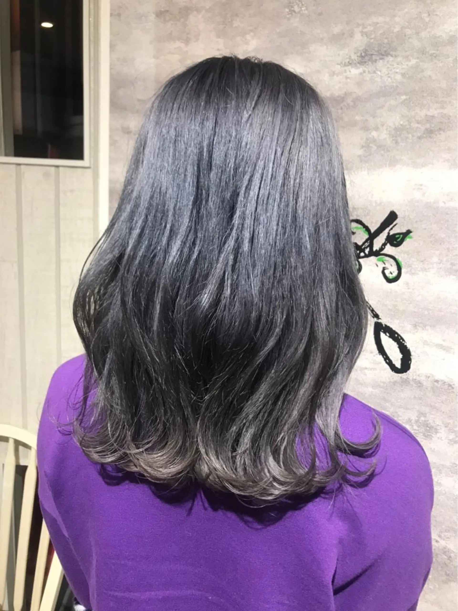 ミディアム カラー シルバー 🫟Blanco🫟 Color&Careのヘアスタイル