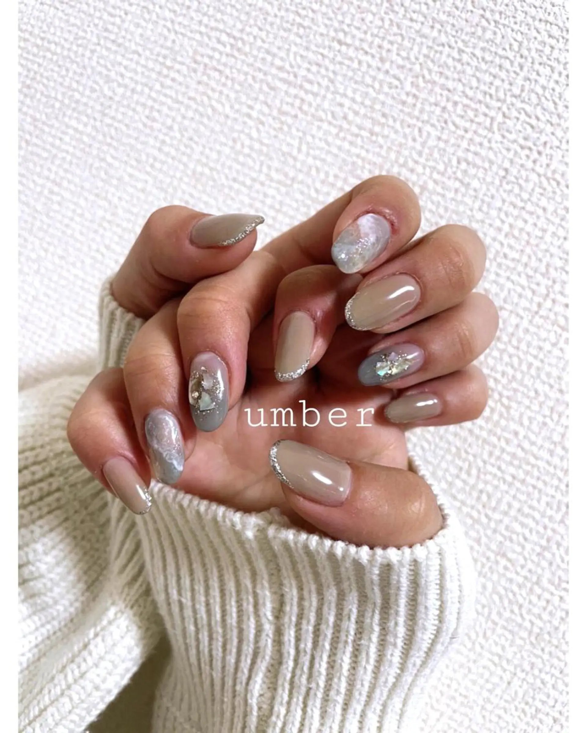 ネイル クリアネイル 長さ出し フラッシュネイル フットネイル フレンチネイル umber 三茶1分のネイルデザイン