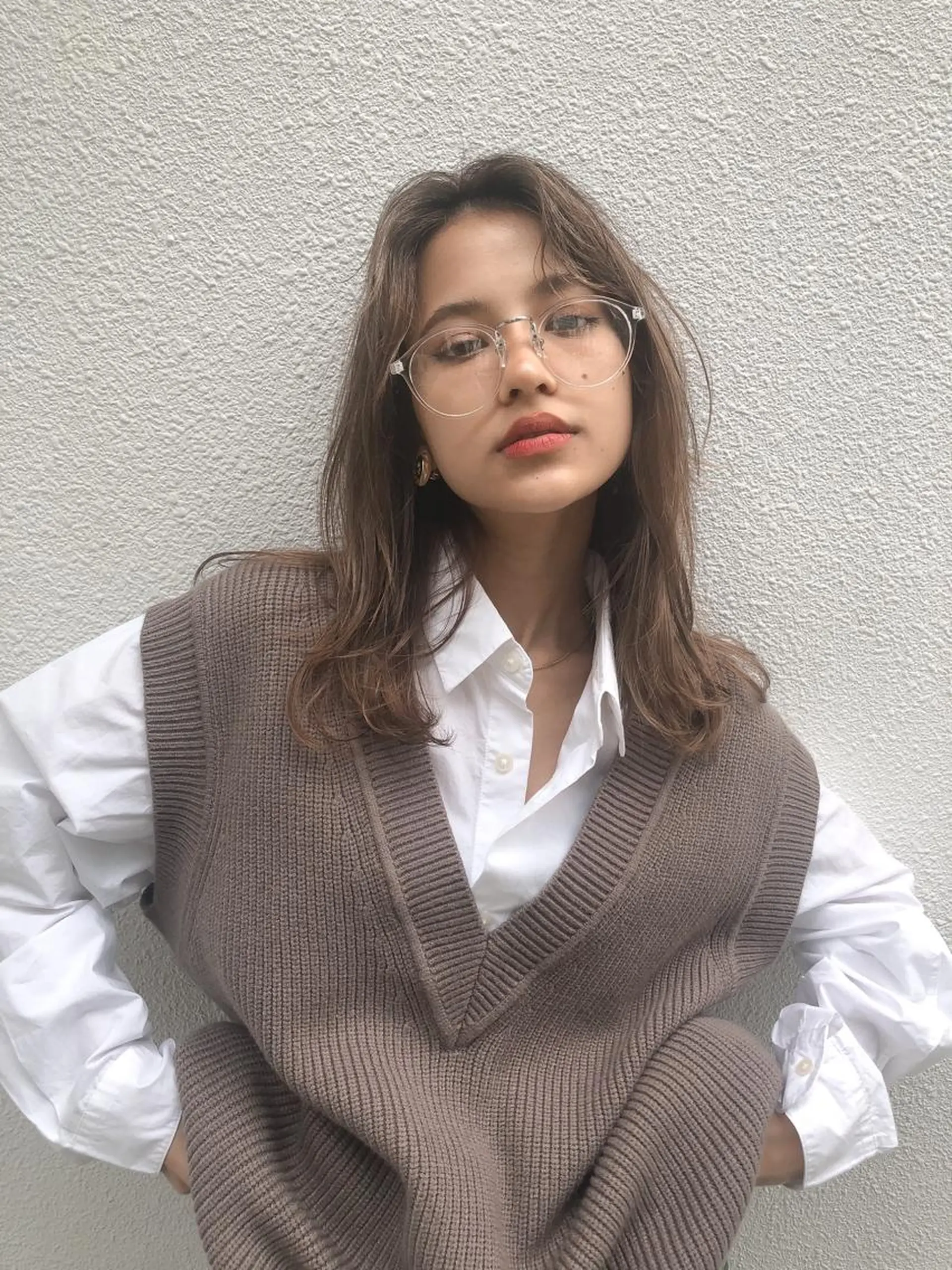 ミディアム カラー 韓国ヘア 店長NEGIのヘアスタイル
