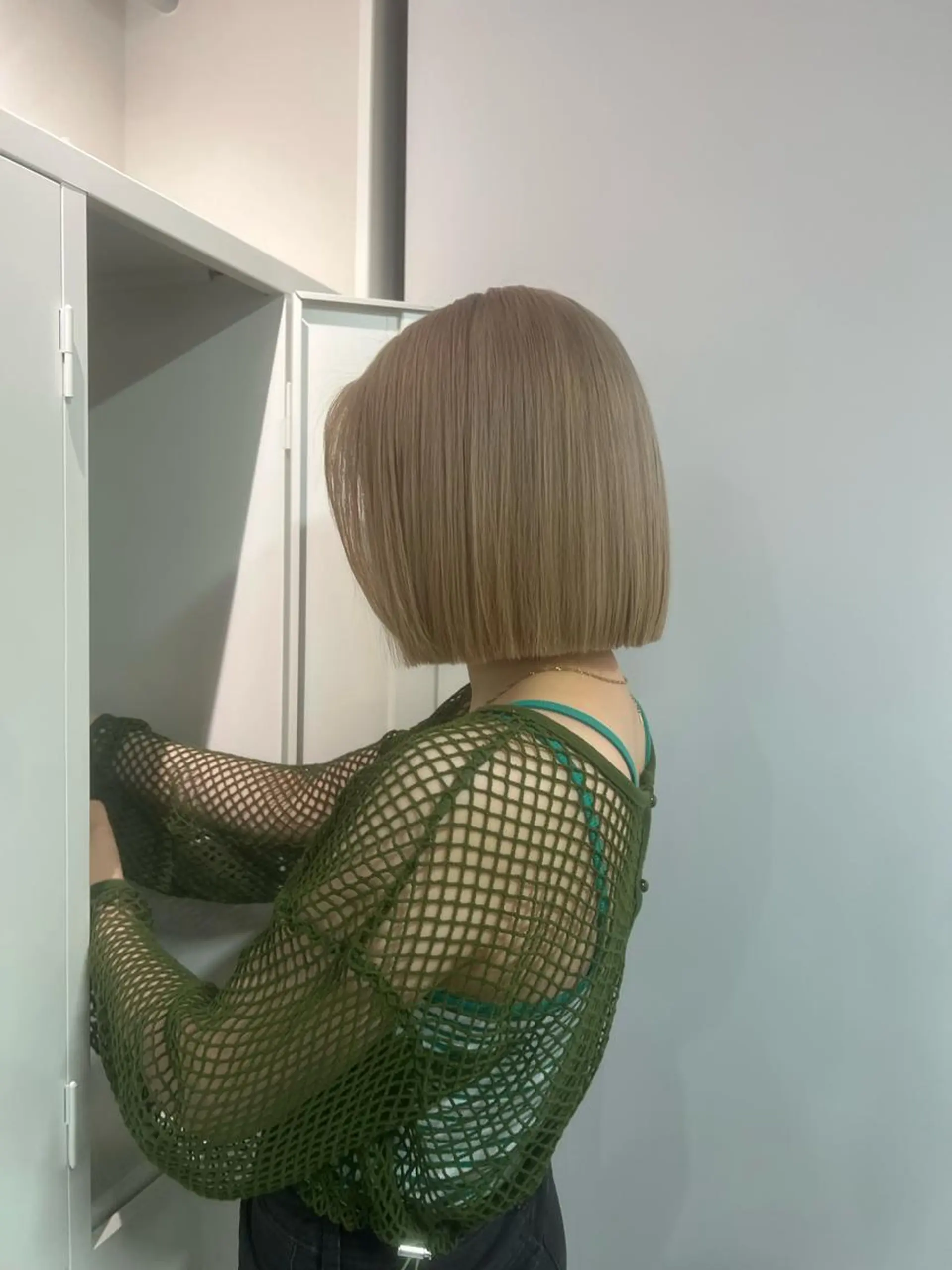 ショート カラー ヘアカラー トリートメント ハイトーン&髪質改善 ＆韓国エクステ🤎のヘアスタイル