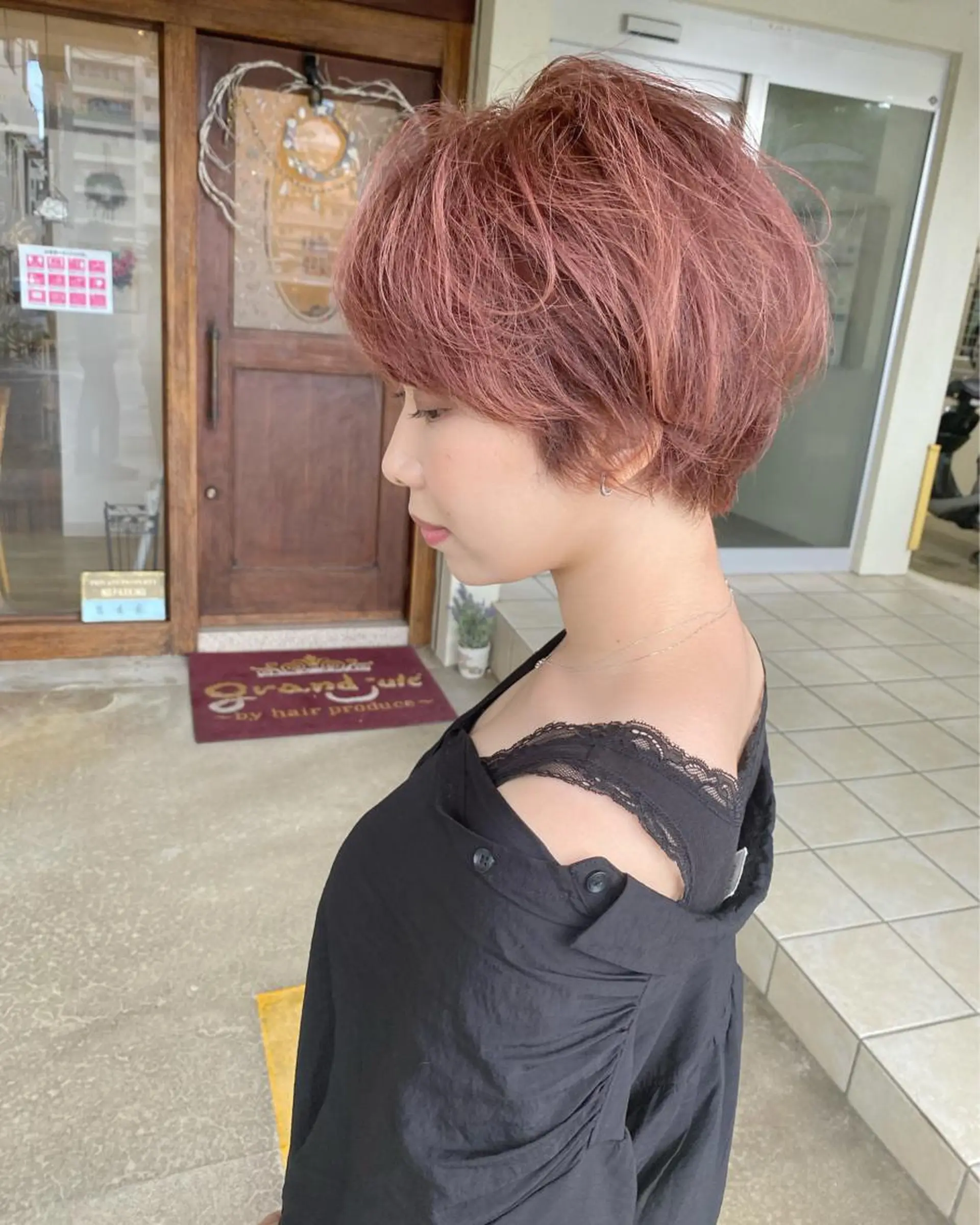 ショート カラー ショートヘア カット ヘアカラー grand juteのヘアスタイル