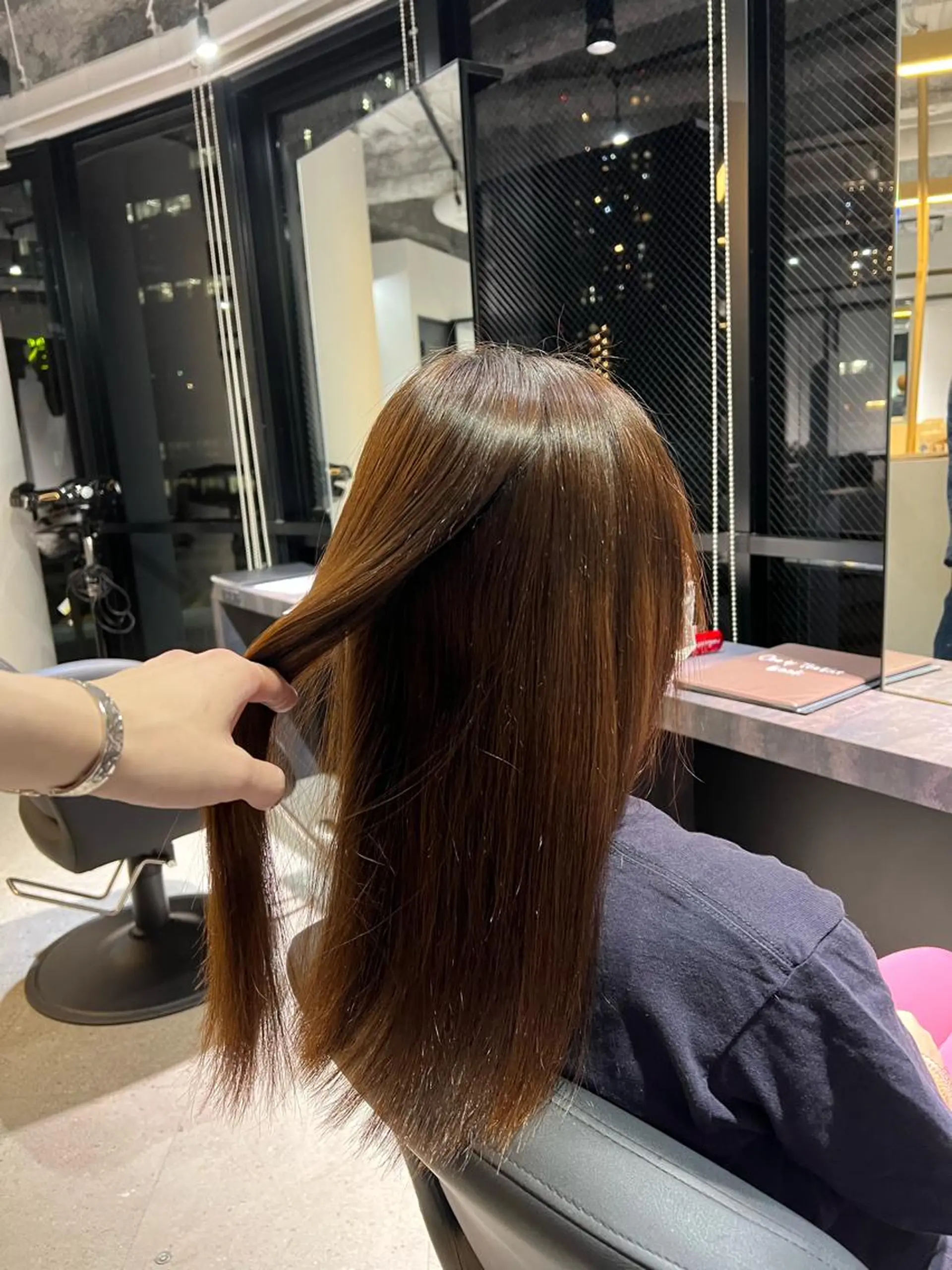 セミロング 箕面/ボブ/ 髪質改善/加藤優眞のヘアスタイル