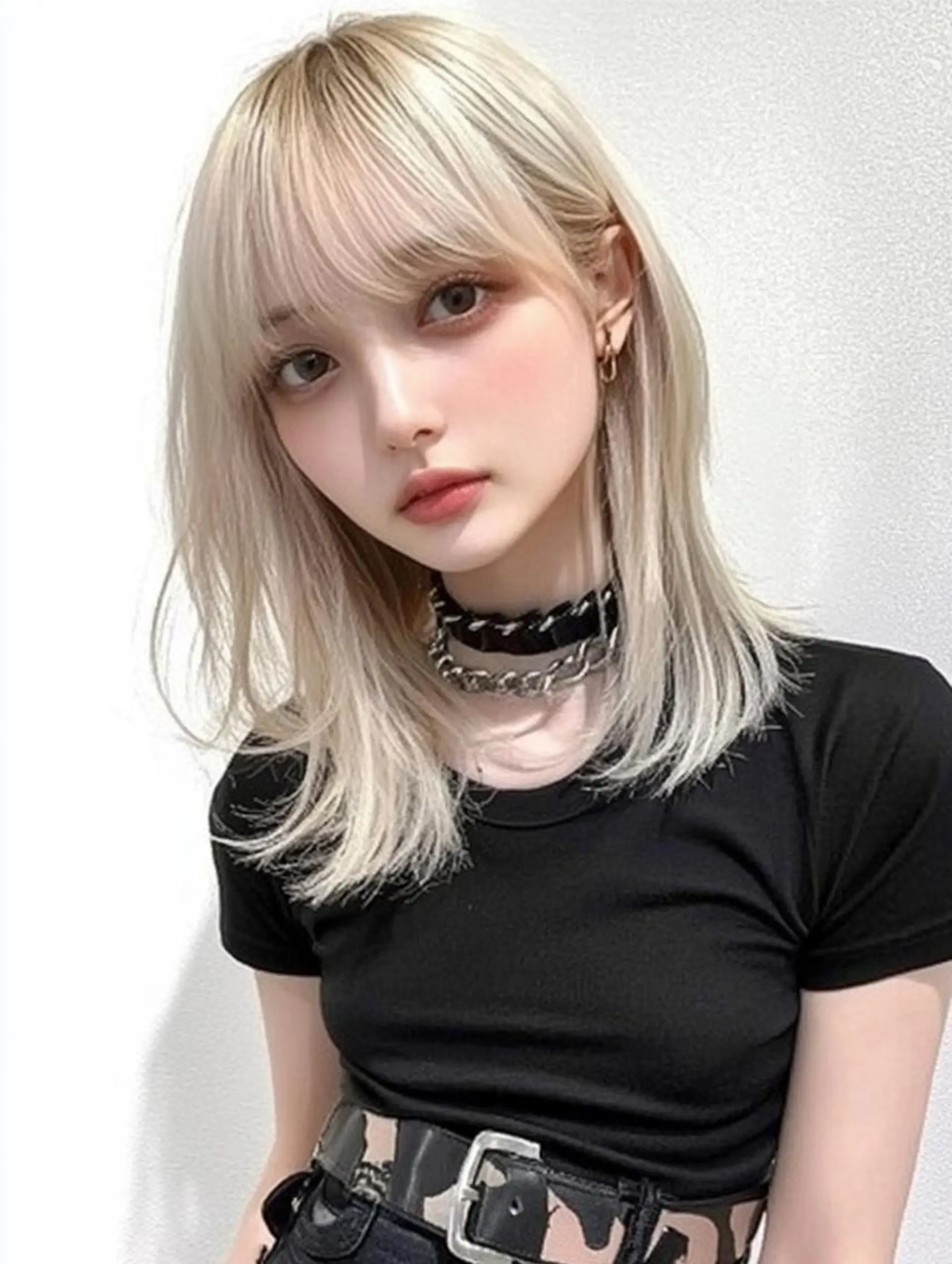 セミロング カラー カット ヘアカラー トリートメント ユイ☆レイヤーカット ヘアセット/ブリーチのヘアスタイル