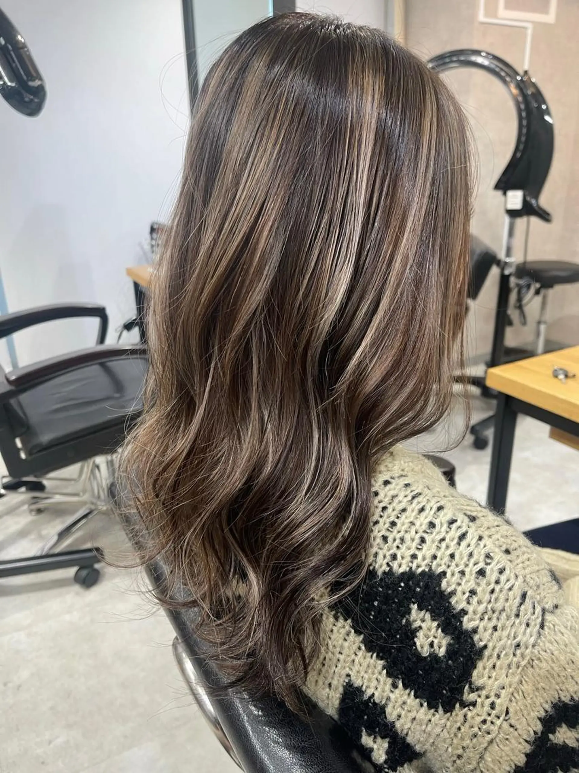 ロング カラー ヘアアレンジ ハイライトカラー ハイライト ヘアカラー 松井那津子 /ハイライトブリーチのヘアスタイル