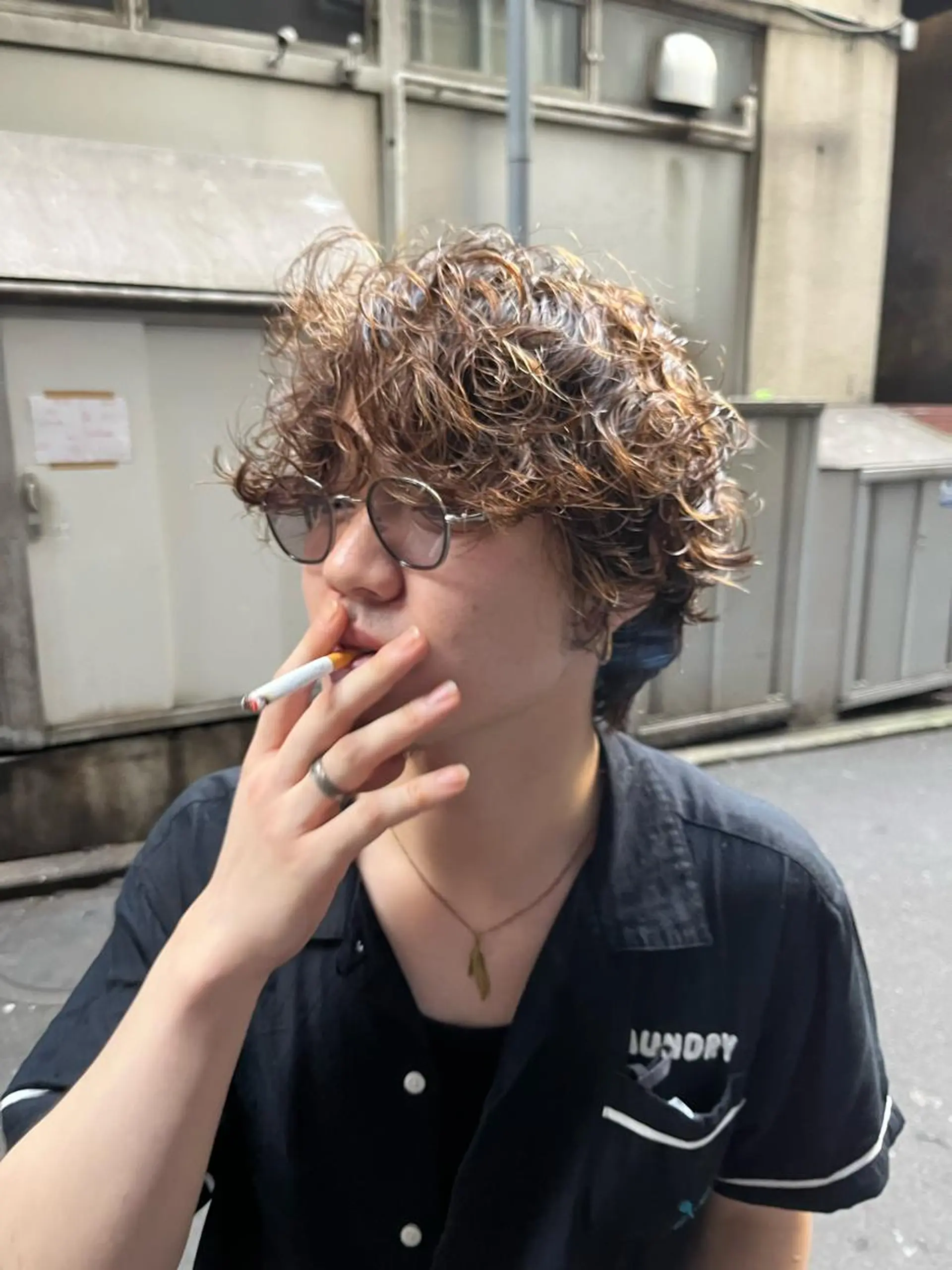 ショート カラー パーマ ヘアアレンジ メンズ ヘアカラー トリートメント 💎髪質改善特化💎 RUITOのヘアスタイル