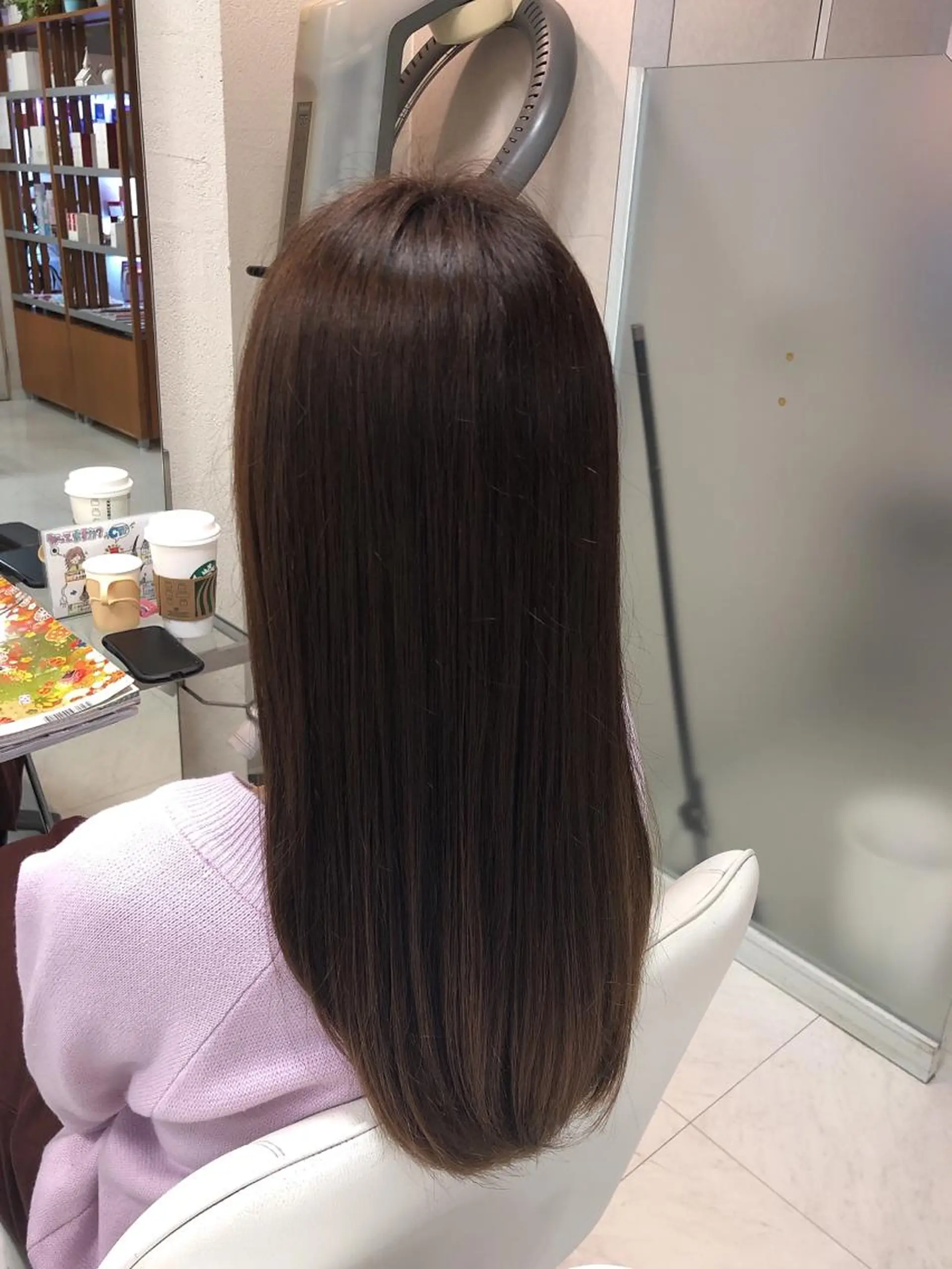 ロング ヘアカラー トリートメント 阿部 美咲のヘアスタイル