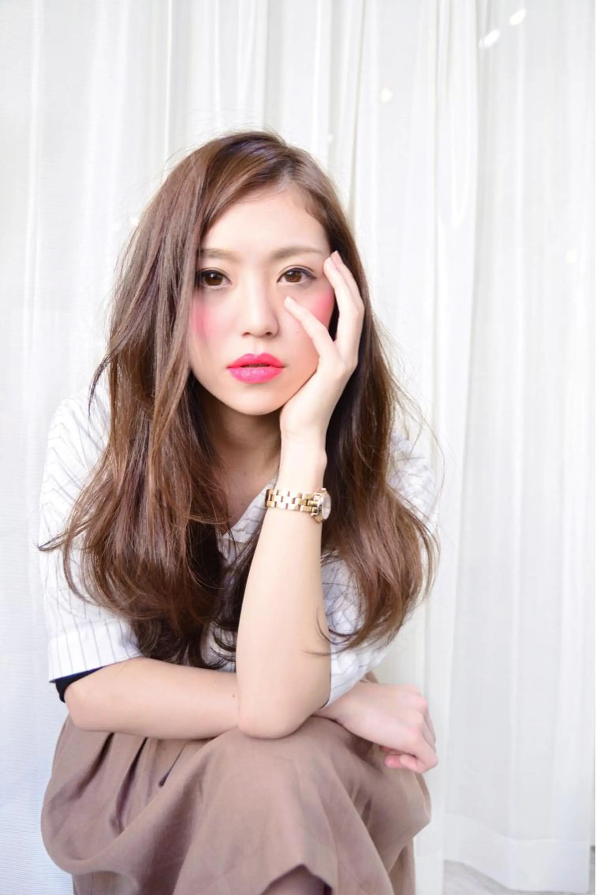 ロング カラー 花井 啓好のヘアスタイル