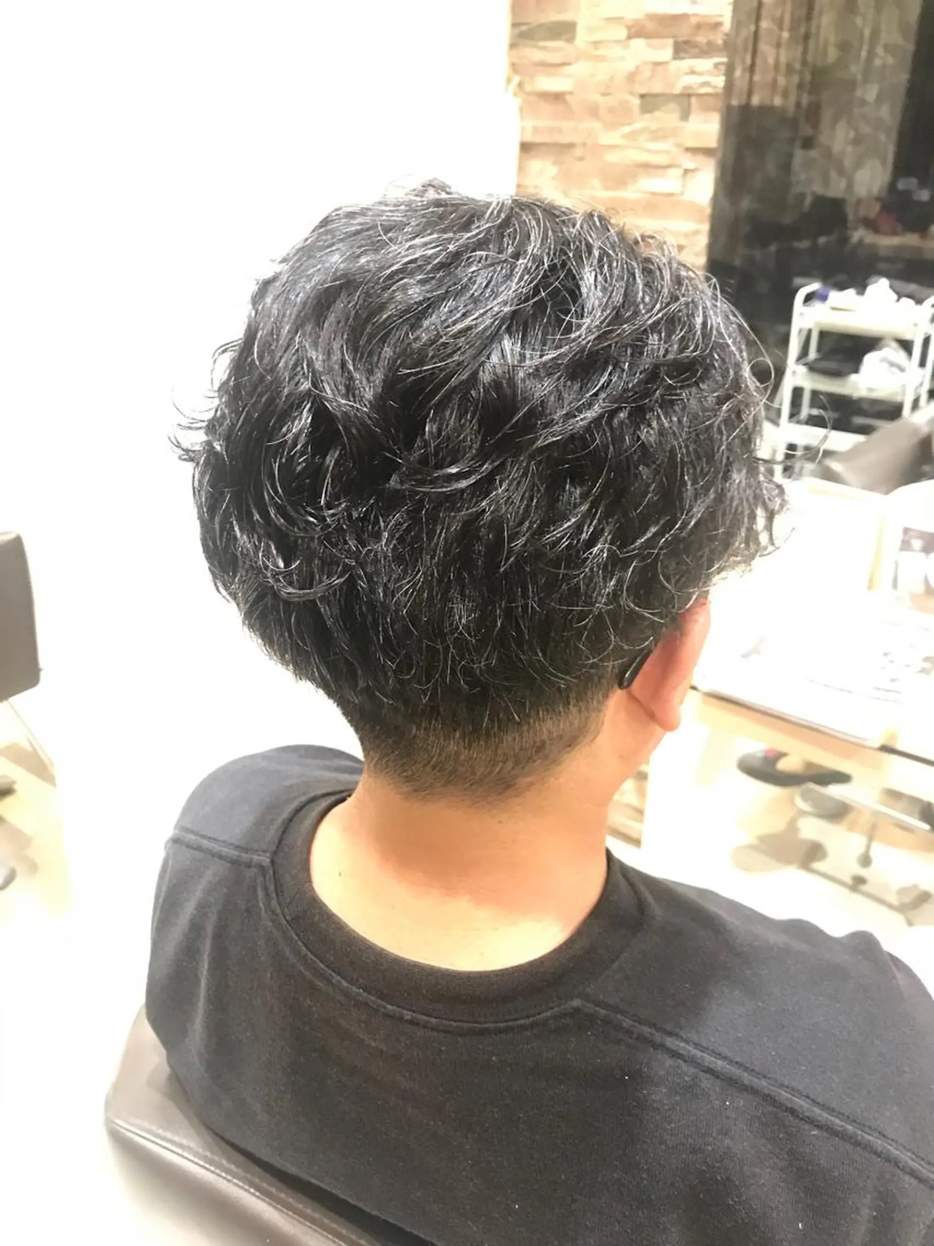 パーマ メンズ 阿部 響香のヘアスタイル
