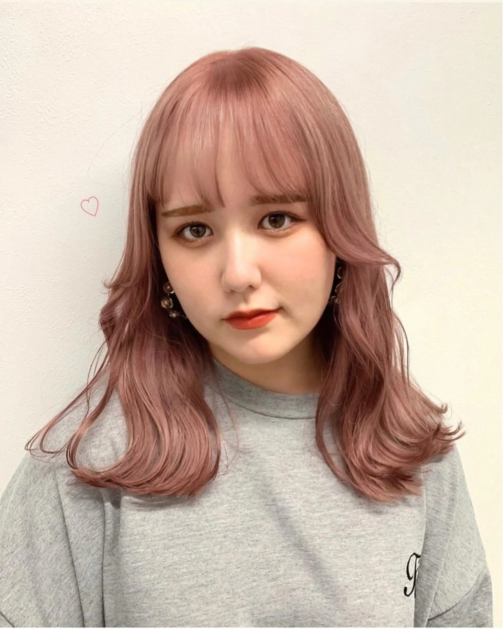 カラー RIKO👼🏻💓 韓国ガーリーのヘアスタイル