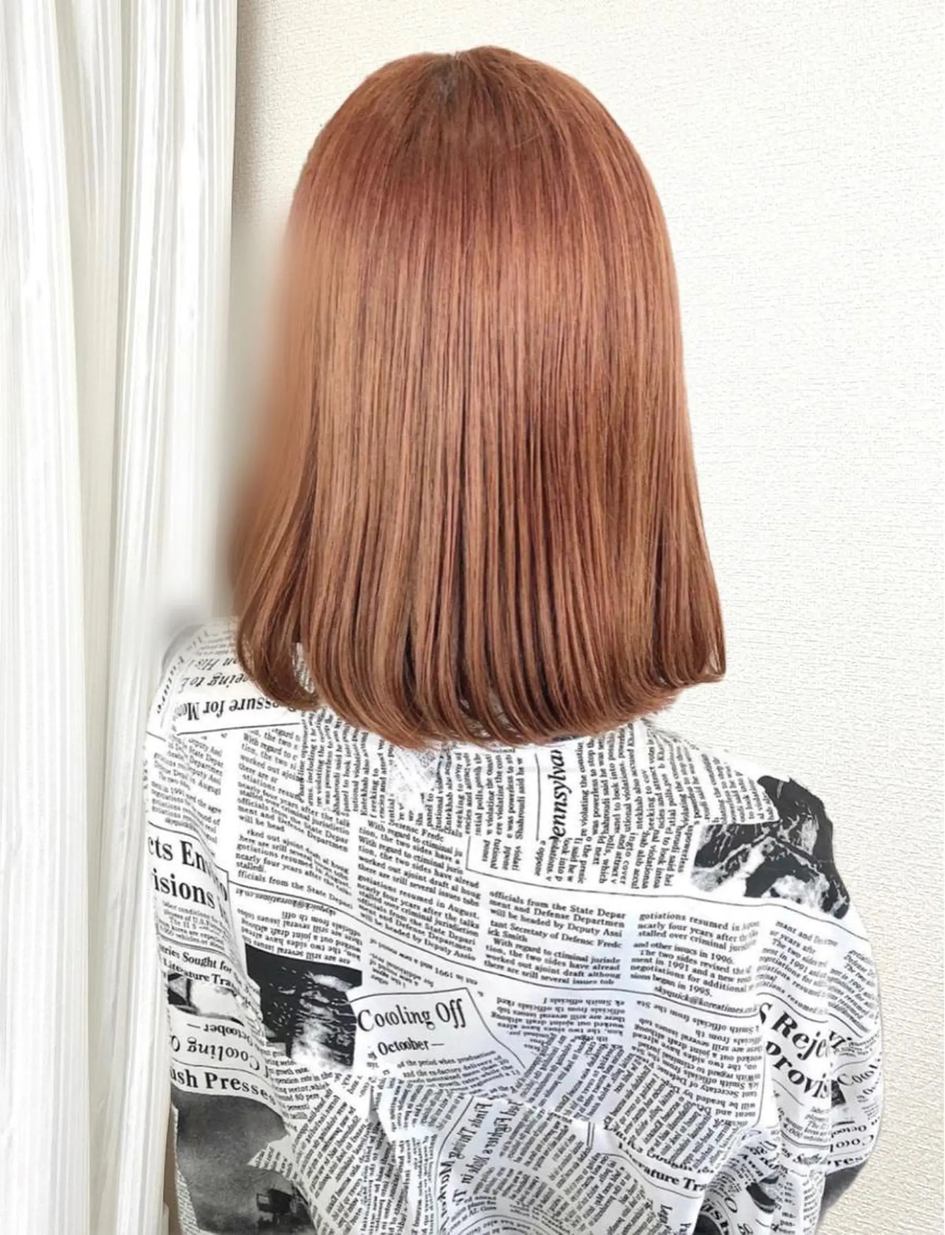 ミディアム カラー ケアブリーチ /髪質 改善/古橋圭史郎のヘアスタイル