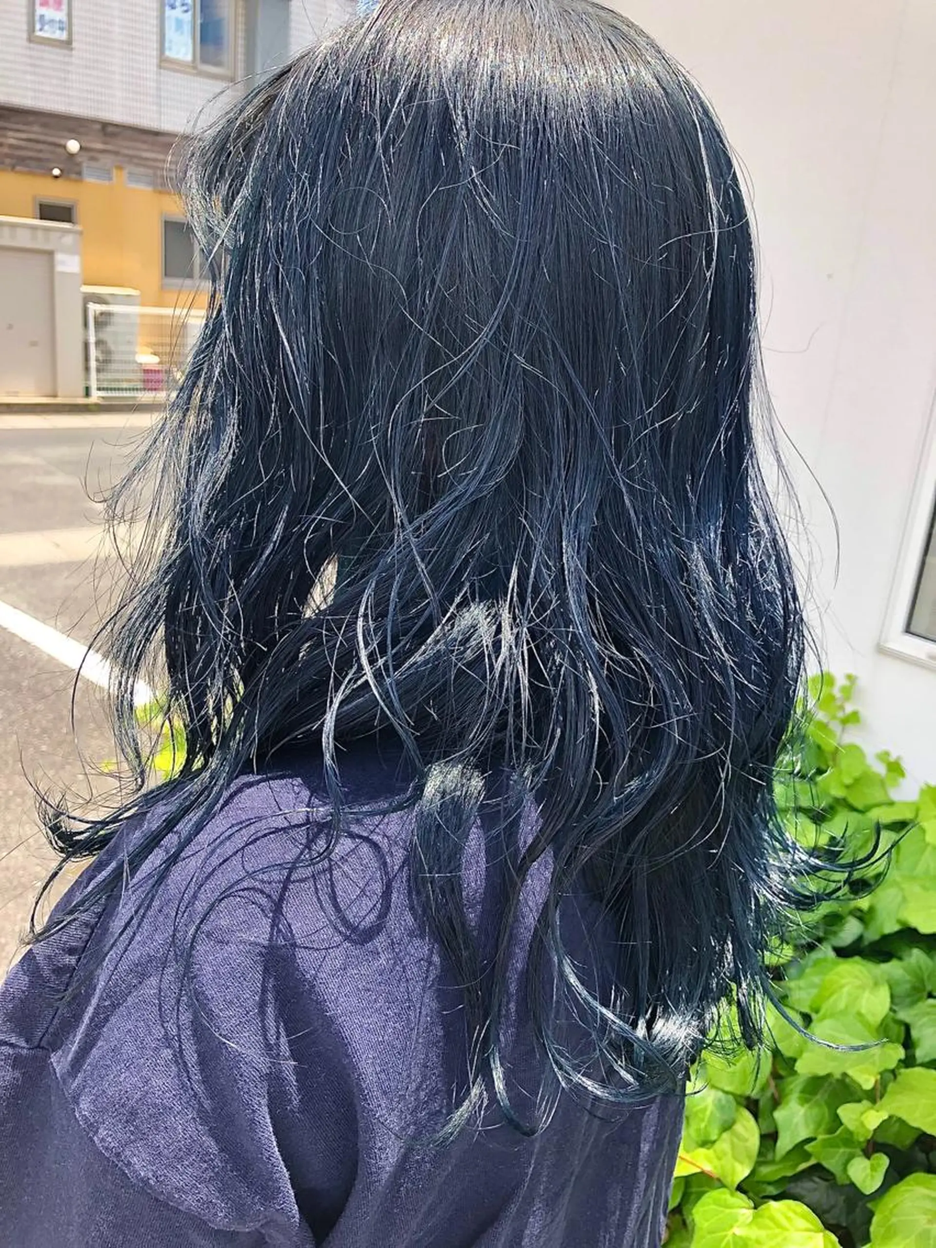 ロング カラー メンズ ブルーカラー カノエ 松江学園店のヘアスタイル