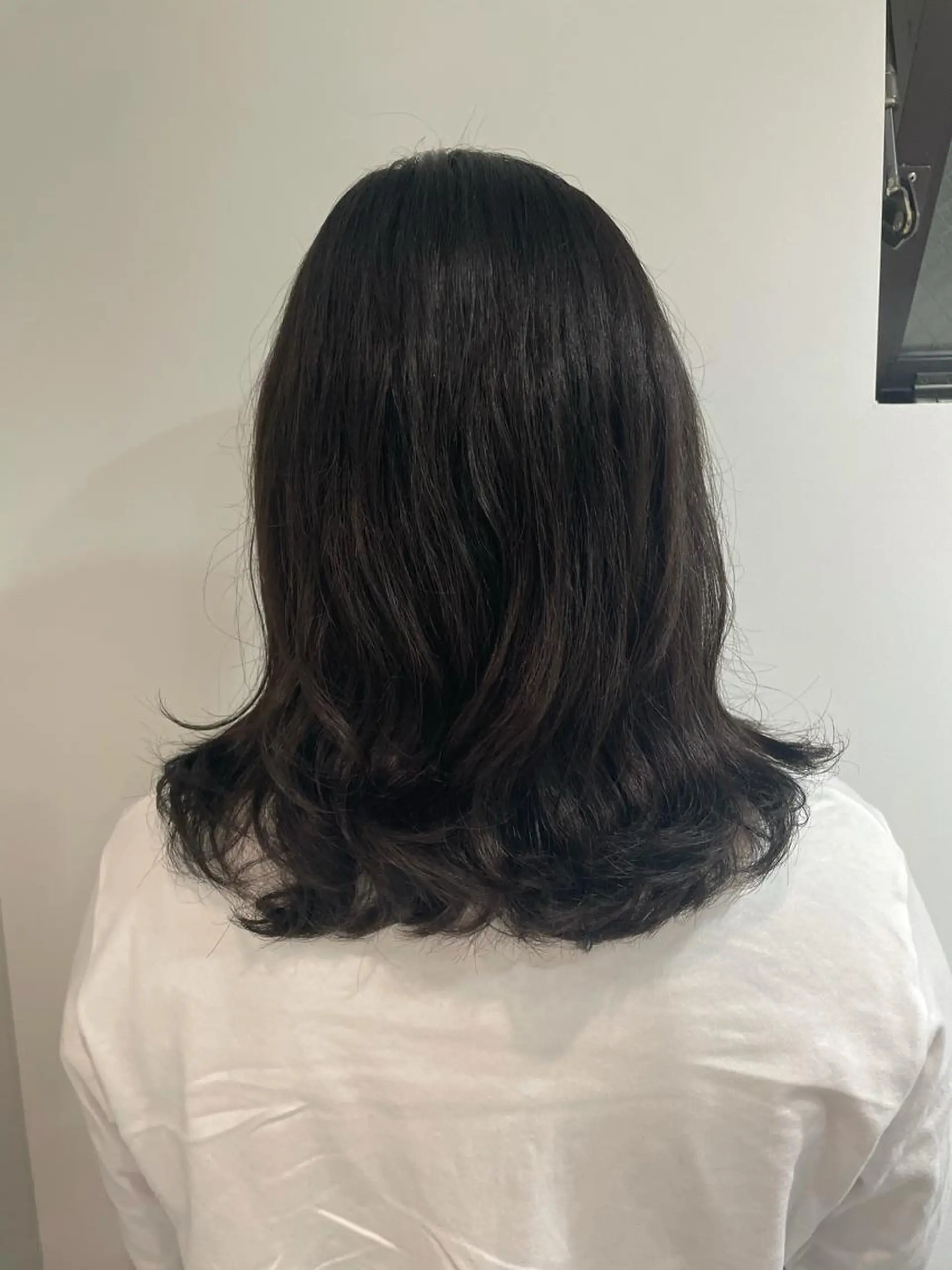 ミディアム パーマ ミディアムパーマ 韓国風ヘア 太田ありさ クリーミーヘアカラーのヘアスタイル