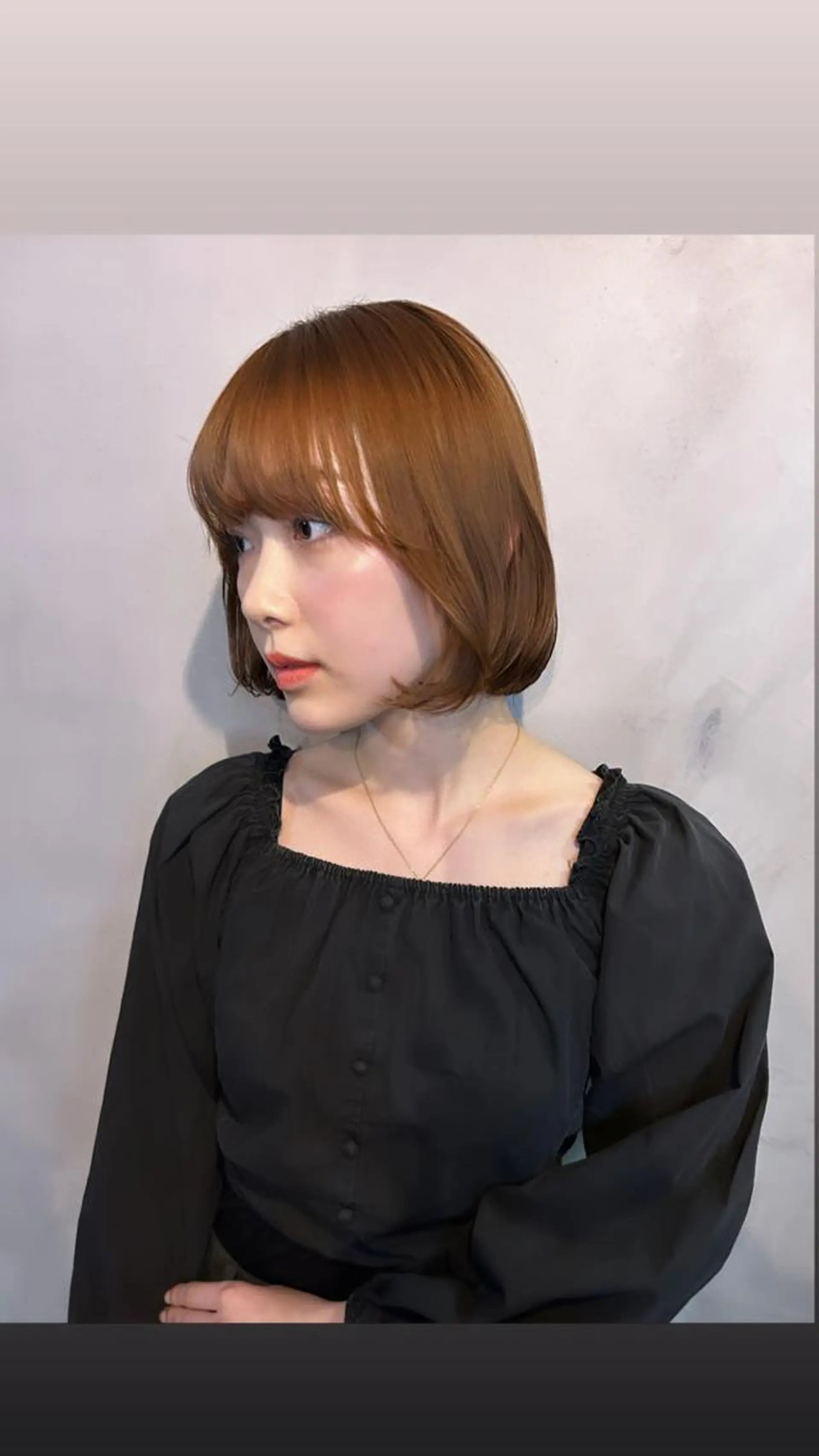 ミディアム カラー ボブ 韓国風ヘア カット ヘアカラー トリートメント 🧸艶々韓国ヘア 🧁mizunaのヘアスタイル