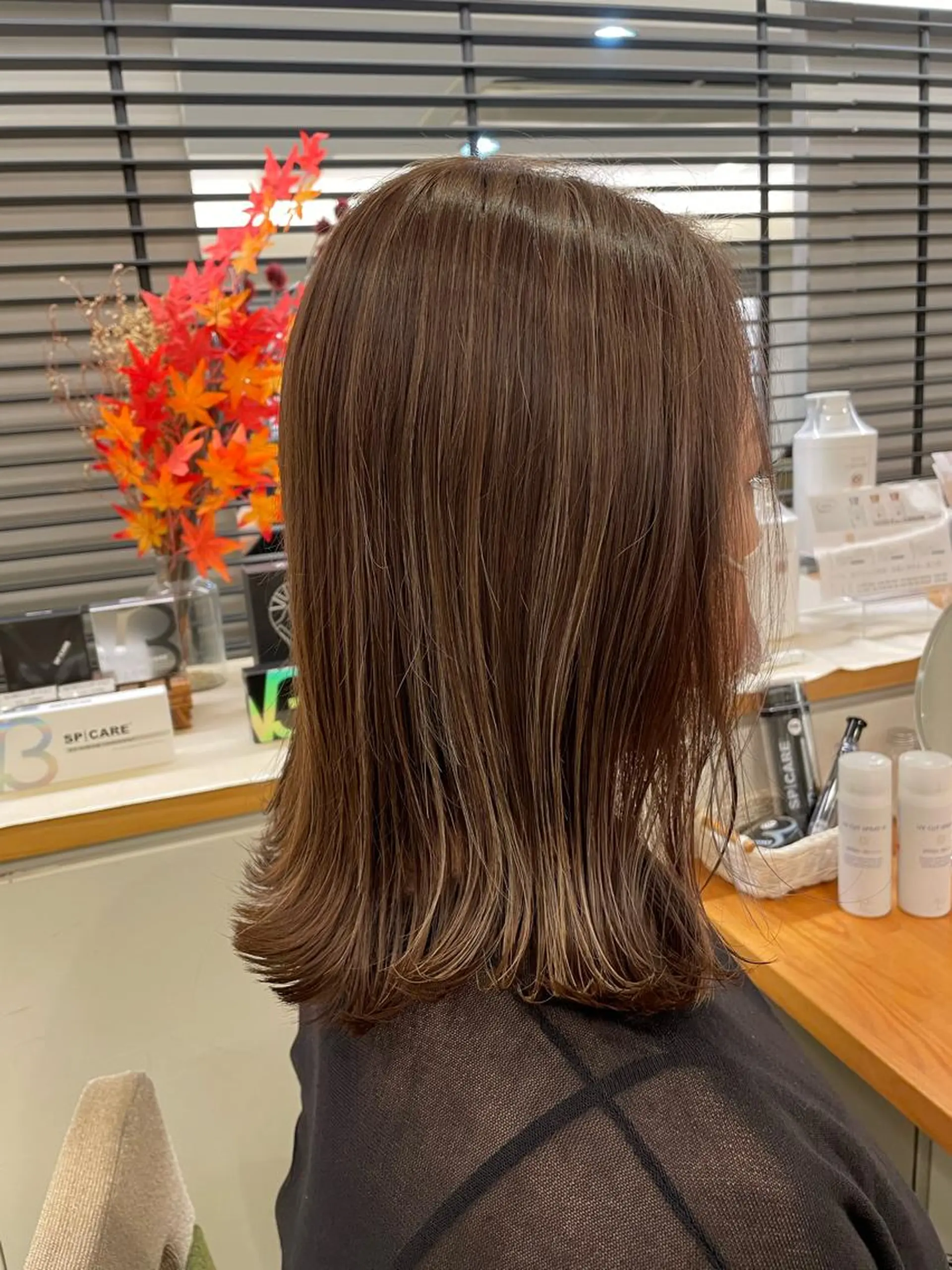 ミディアム ハイライト デジタルパーマ特化 杉浦 夏生のヘアスタイル