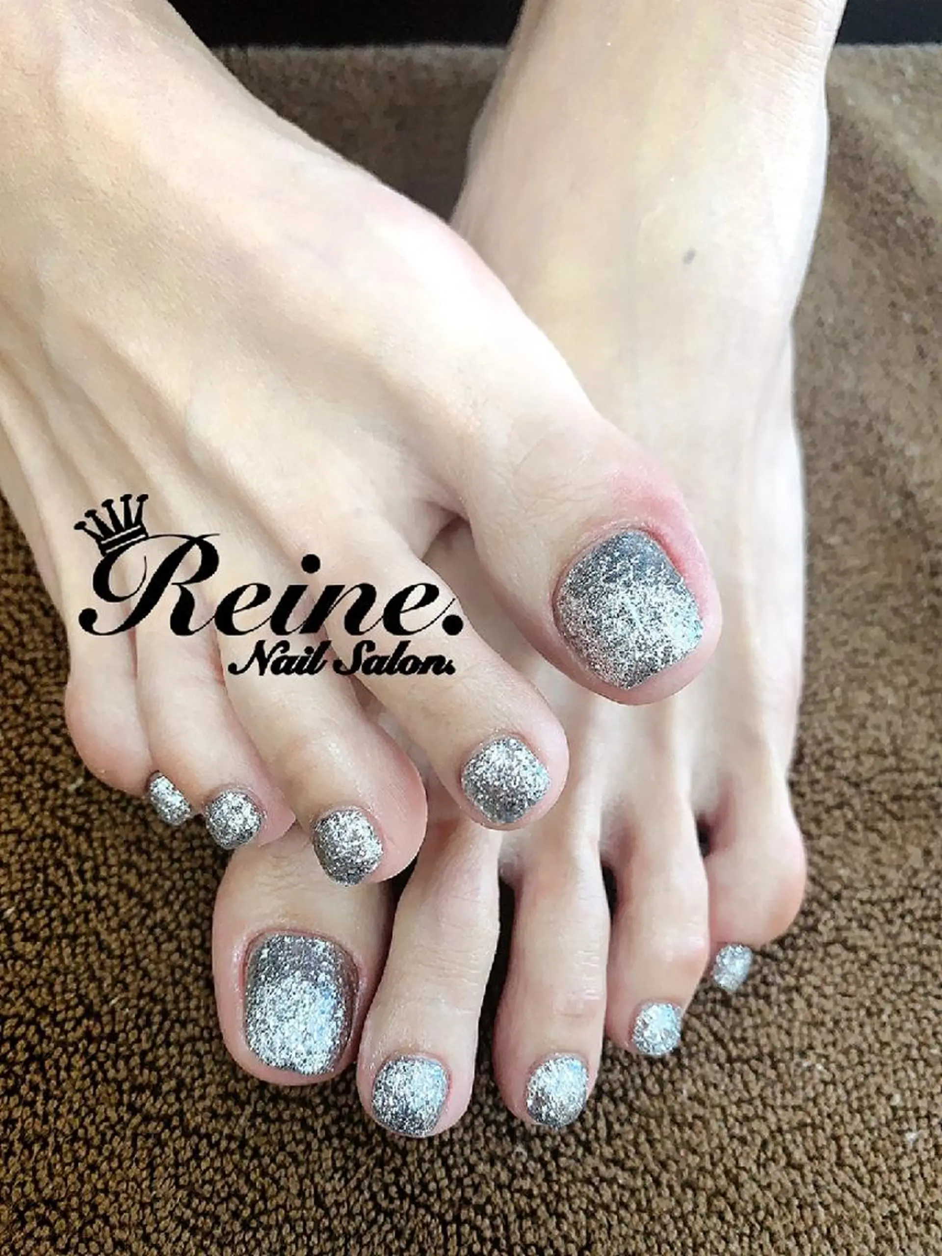 ネイル フットネイル ゴージャス キラキラネイル ラメ(グリッター) Nailsalon Reine所属・玉栄 伶奈のネイルデザイン