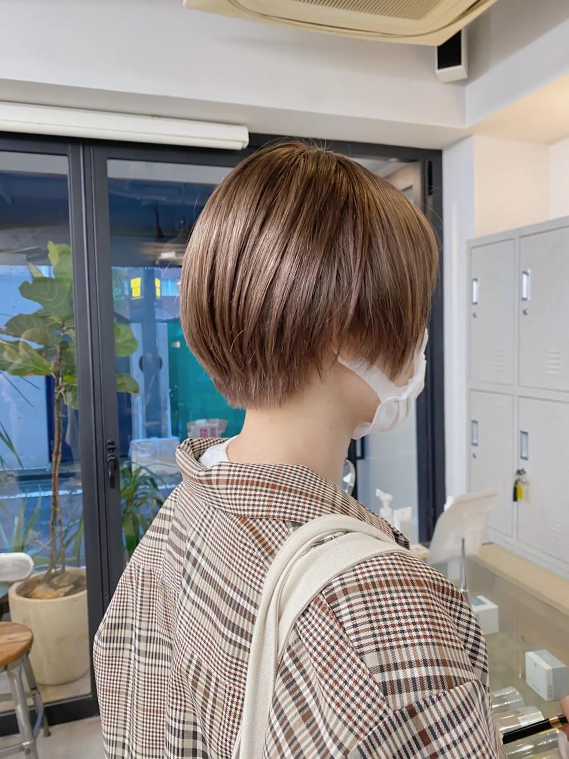 ショート カラー ブラウンカラー ショートヘア カット トリートメント Flamme Annaのヘアスタイル