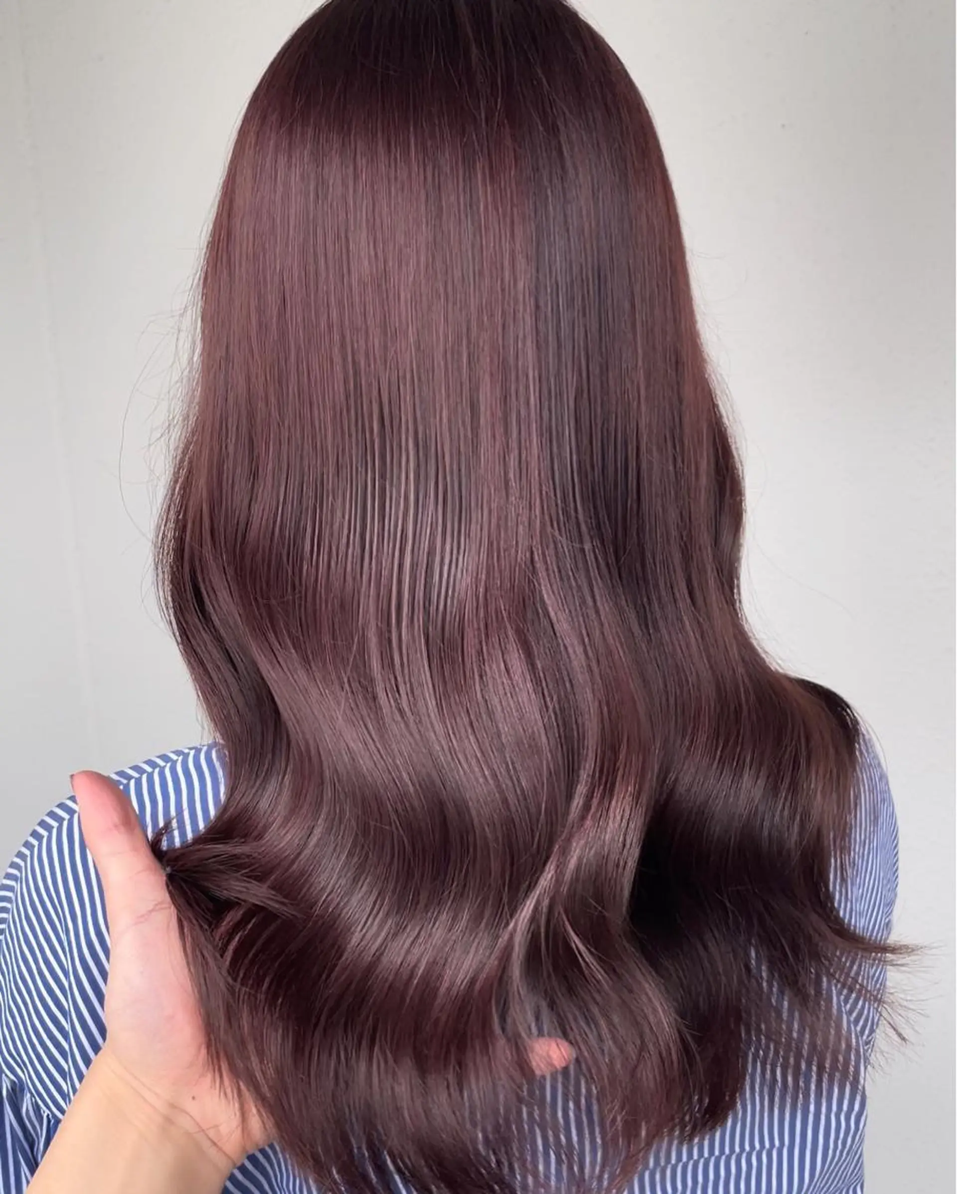 セミロング カラー ブリーチ ブラウンカラー ダブルカラー ラベンダーカラー ブリーチなしカラー ヘアカラー トリートメント ブリーチなし Wカラー🩷星野翔太のヘアスタイル