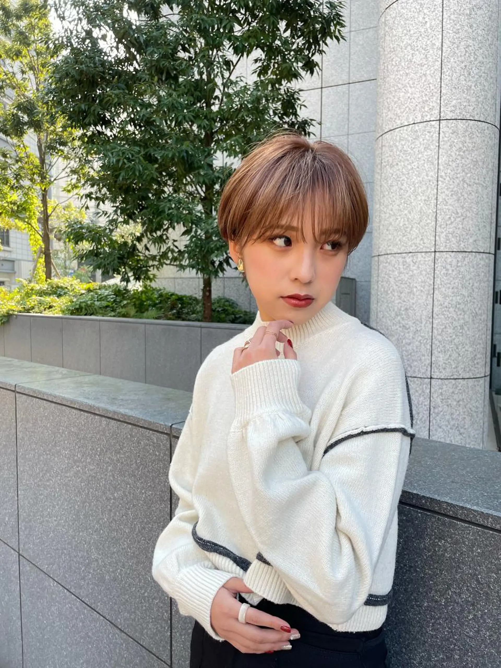 ショート カラー ショートヘア ショート/脱白髪染め ☆宇﨑悠実のヘアスタイル