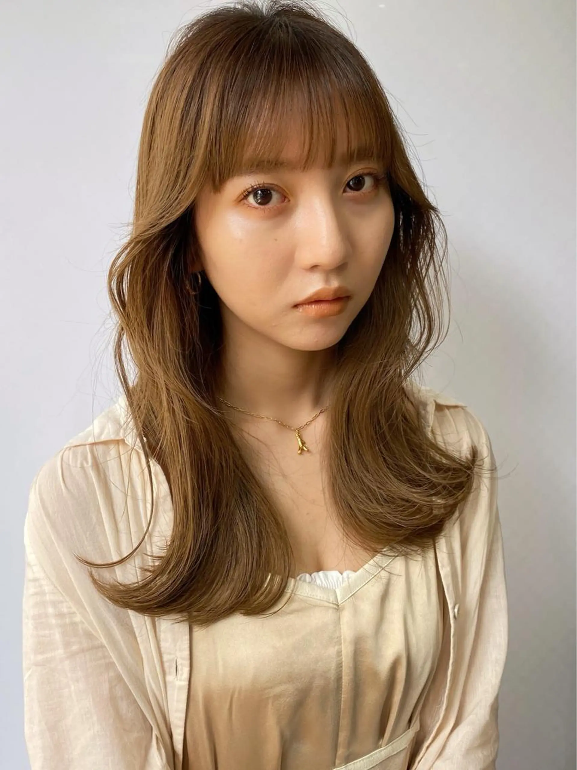 セミロング カラー Pia ツボイ ケイタのヘアスタイル