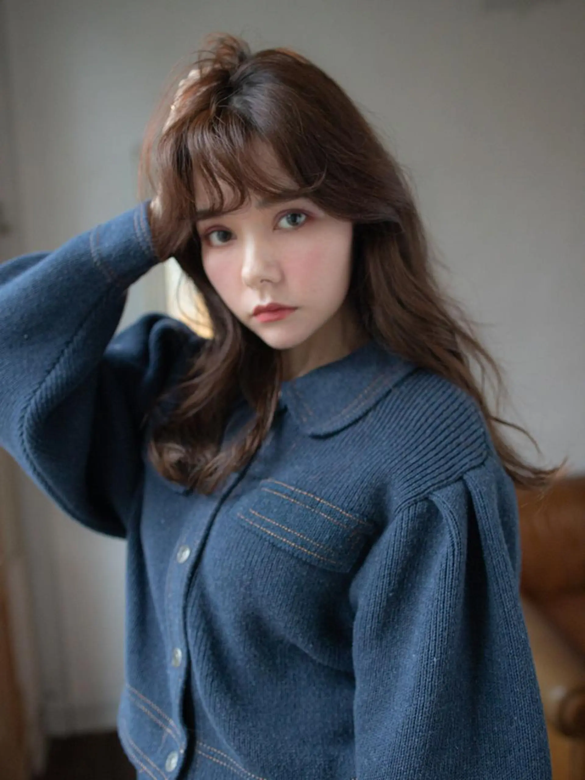 ロング カラー カット ヘアカラー くろだ ちはるのヘアスタイル