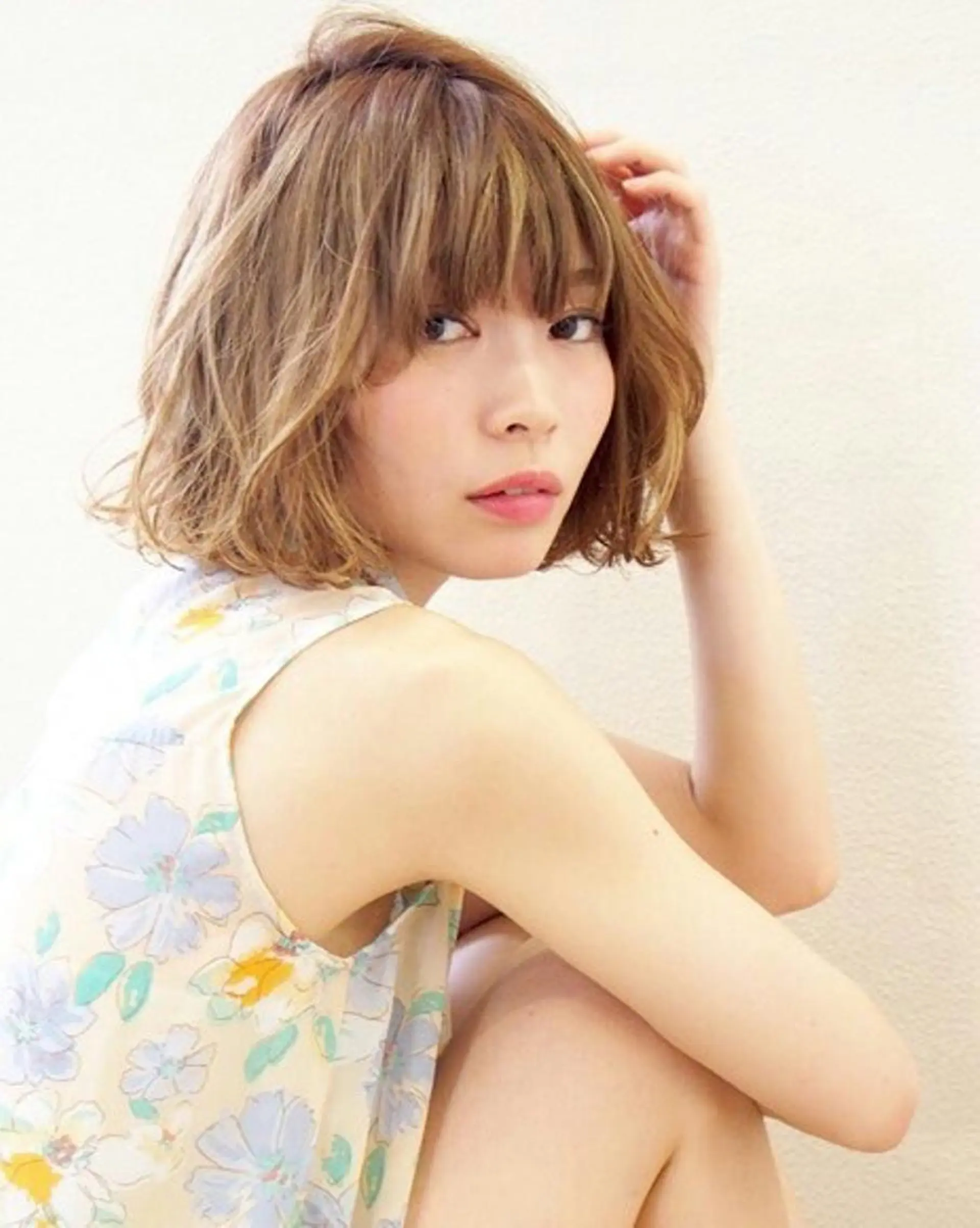 ミディアム ボブ 鎌倉 彩のヘアスタイル