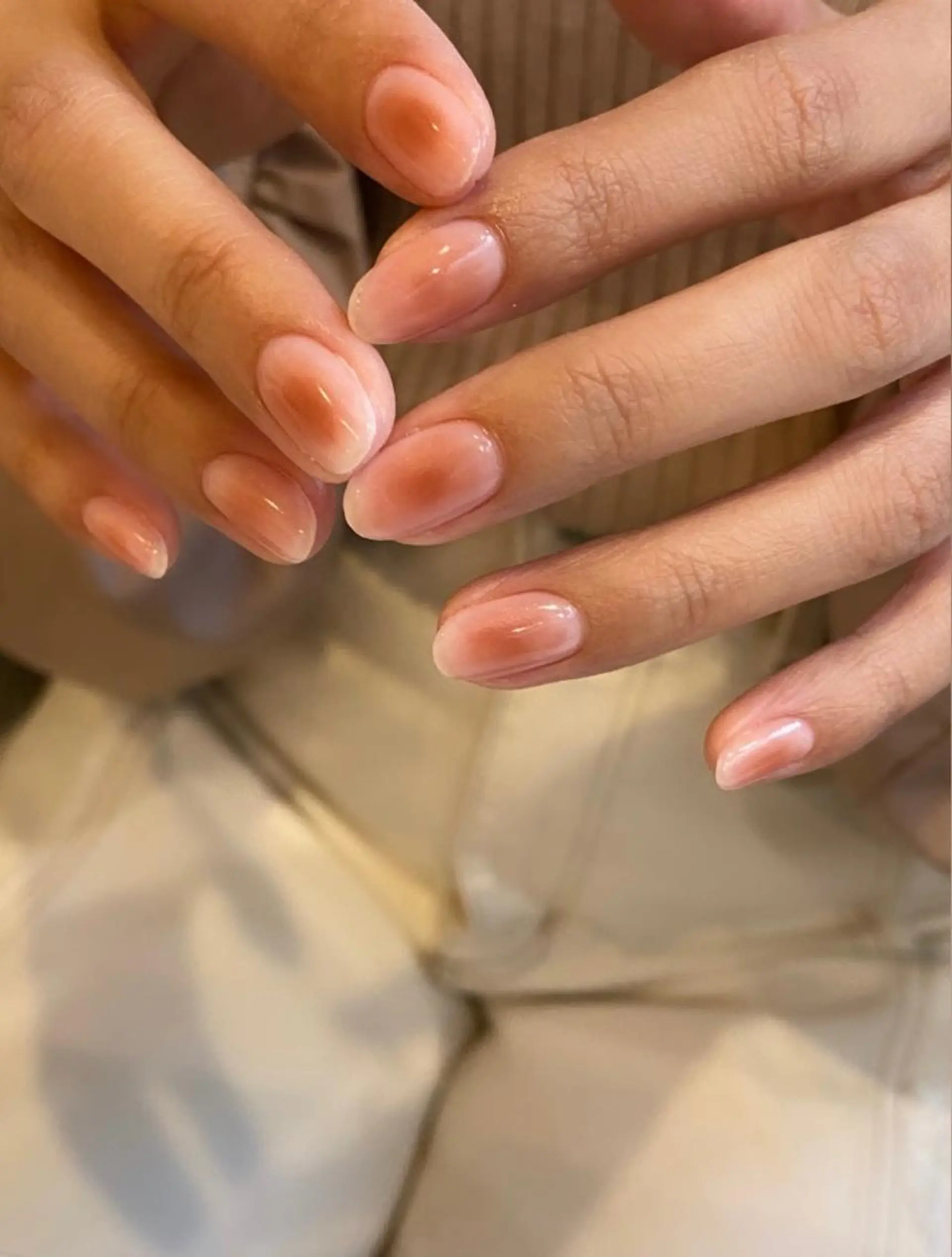 ネイル チークネイル シンプルネイル ハンドネイル SHAPYパラジェル フィルイン対応　うみのマツエク・マツパデザイン