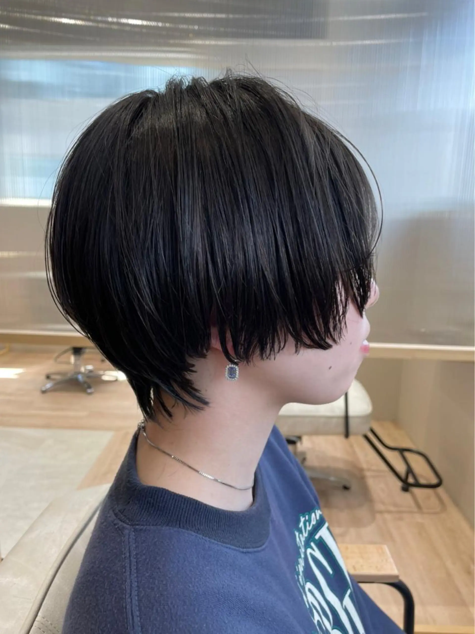 ショート ハンサムショート ショートヘア カット 縮毛矯正 シムラ カイゲンのヘアスタイル